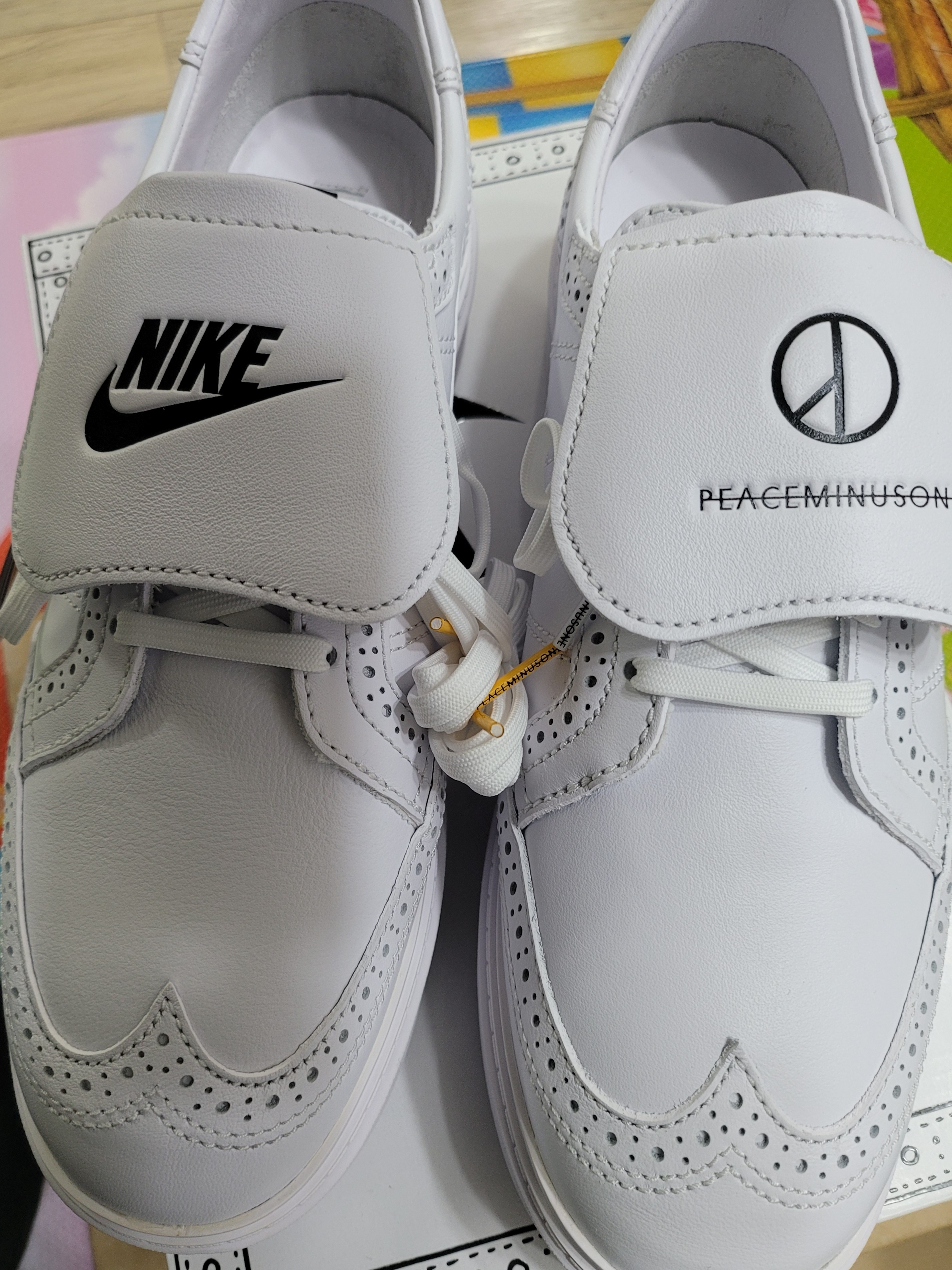 Nike x Peaceminusone Kwondo1 White 착용 스타일 - 2