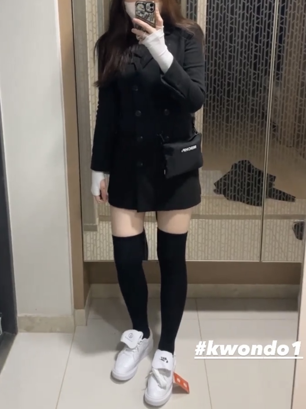 Nike x Peaceminusone Kwondo1 White 착용 스타일