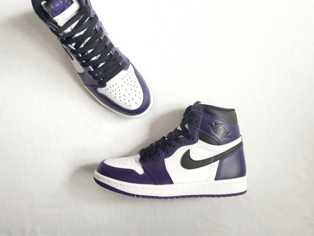 Jordan 1 Retro High OG Court Purple 2020, (GS) Jordan 1 Retro High OG Court Purple 2020 착용 스타일 - 5