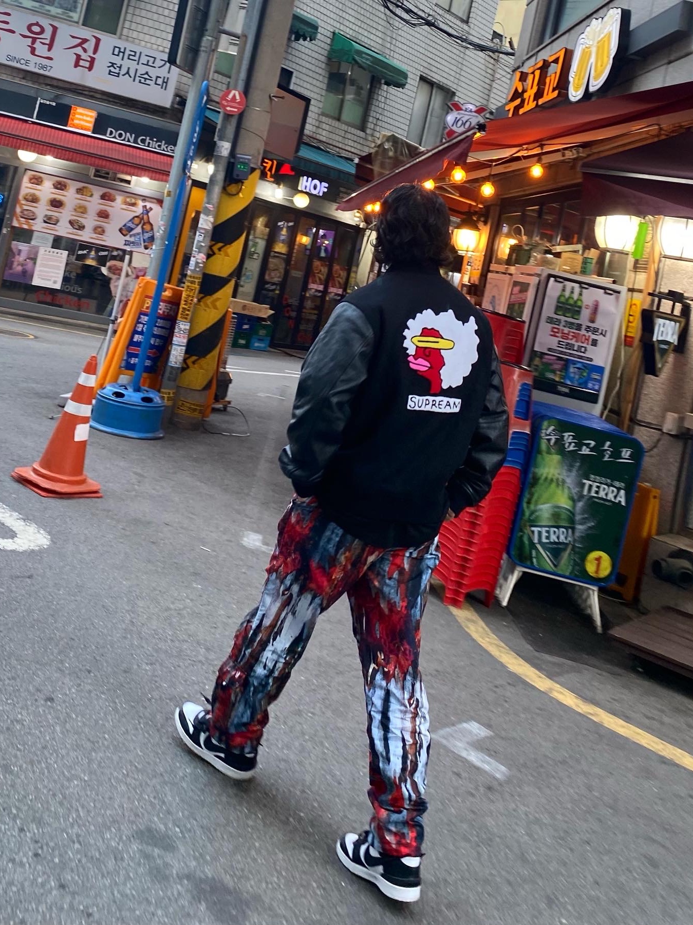 Palace Utility Pants Tree Bark - 21FW, Nike x Ambush Dunk High Black 착용 스타일 - 1