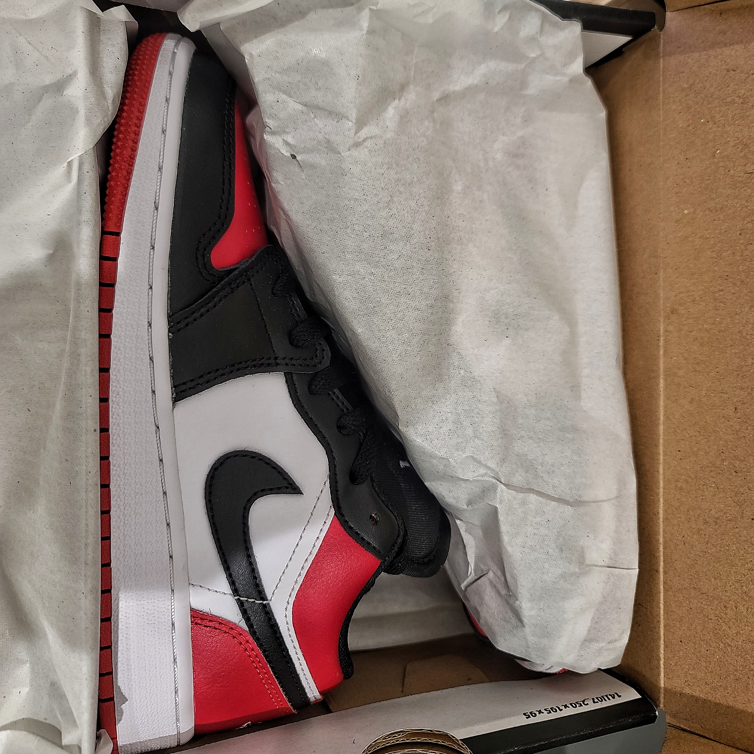 (GS) Jordan 1 Low Bred Toe 착용 스타일