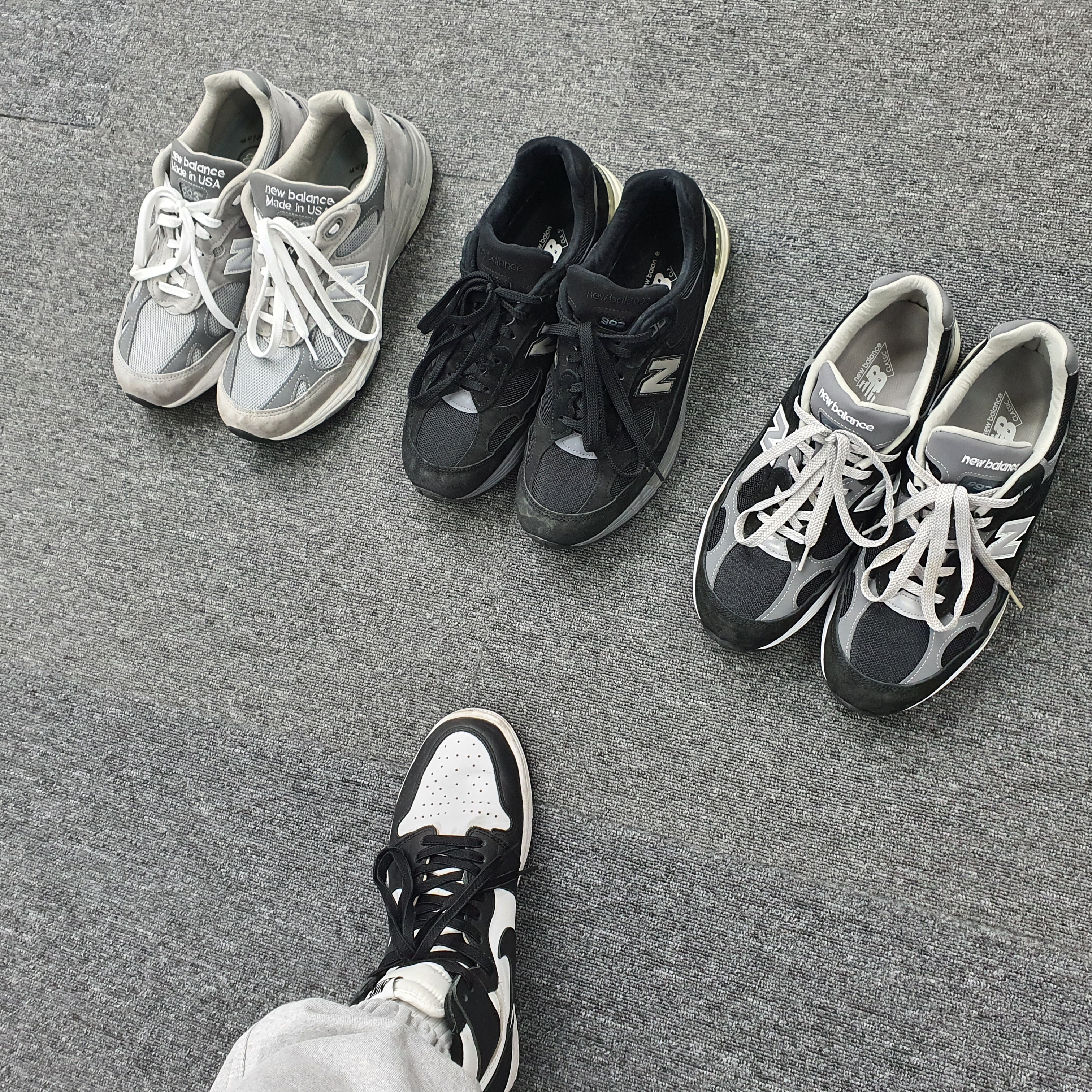 New Balance 992 Made in USA Black Grey, New Balance 992 Made in USA Black 착용 스타일