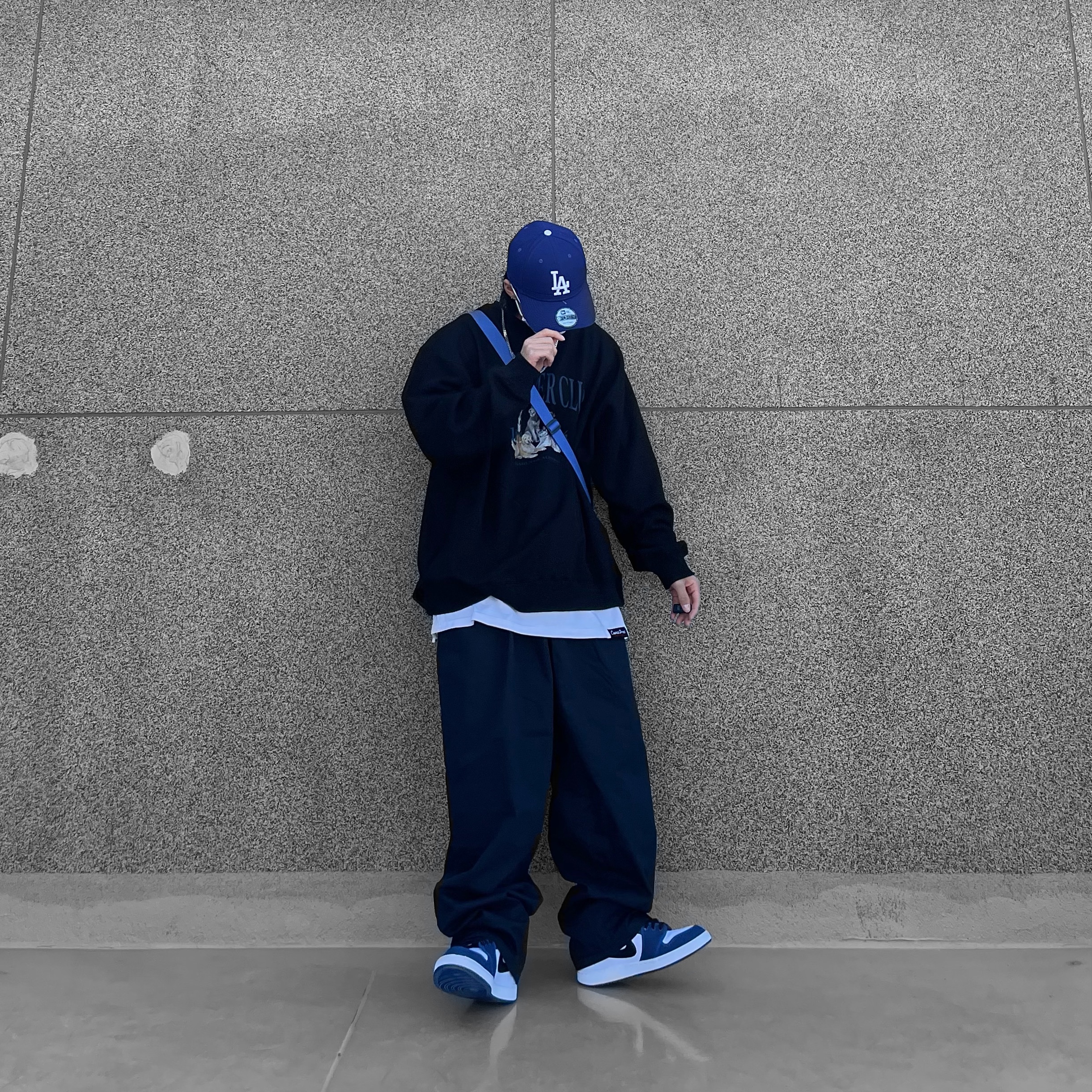 Jordan 1 KO Storm Blue 착용 스타일 - 1