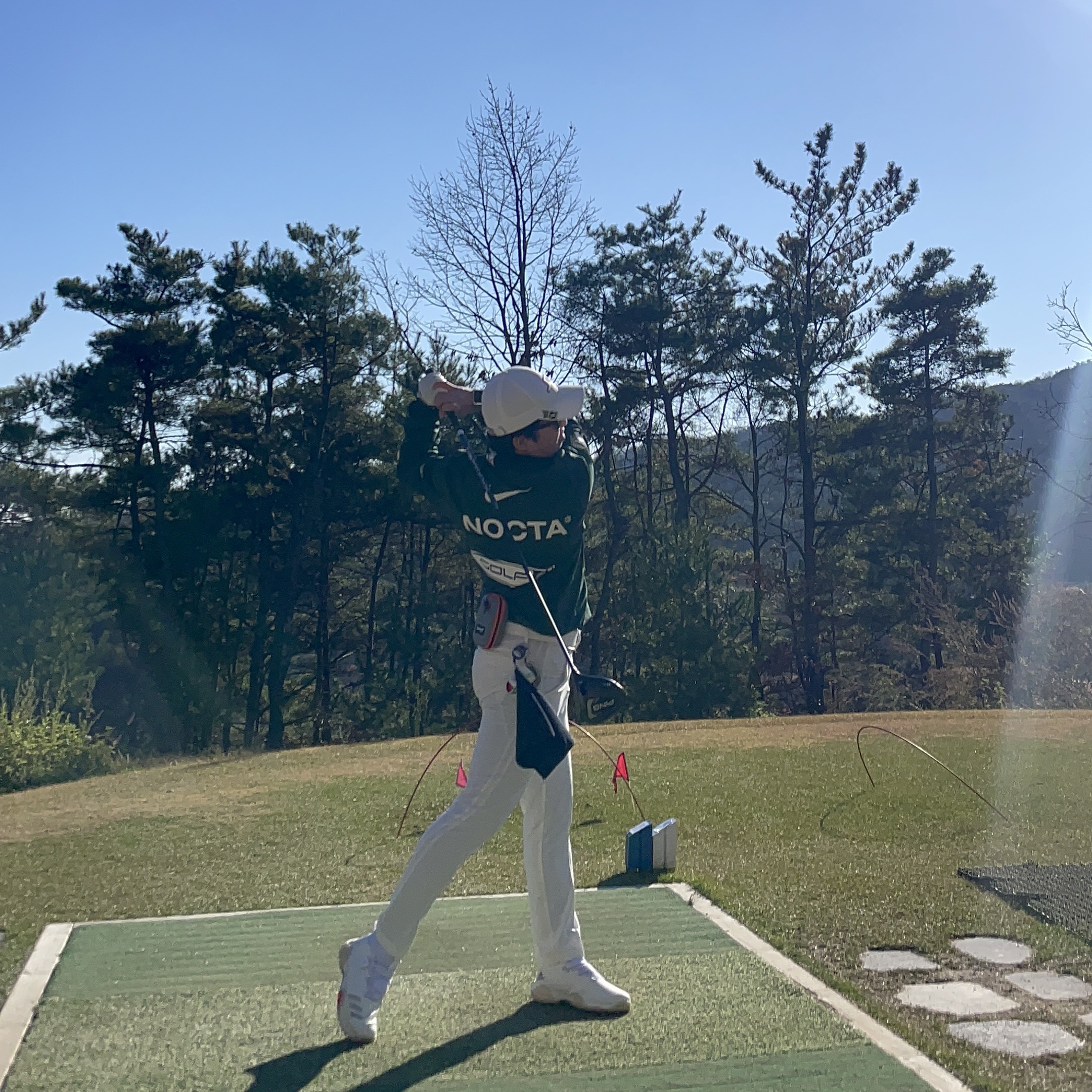Nike x Drake Nocta Golf Crewneck Top Green - US/EU 착용 스타일
