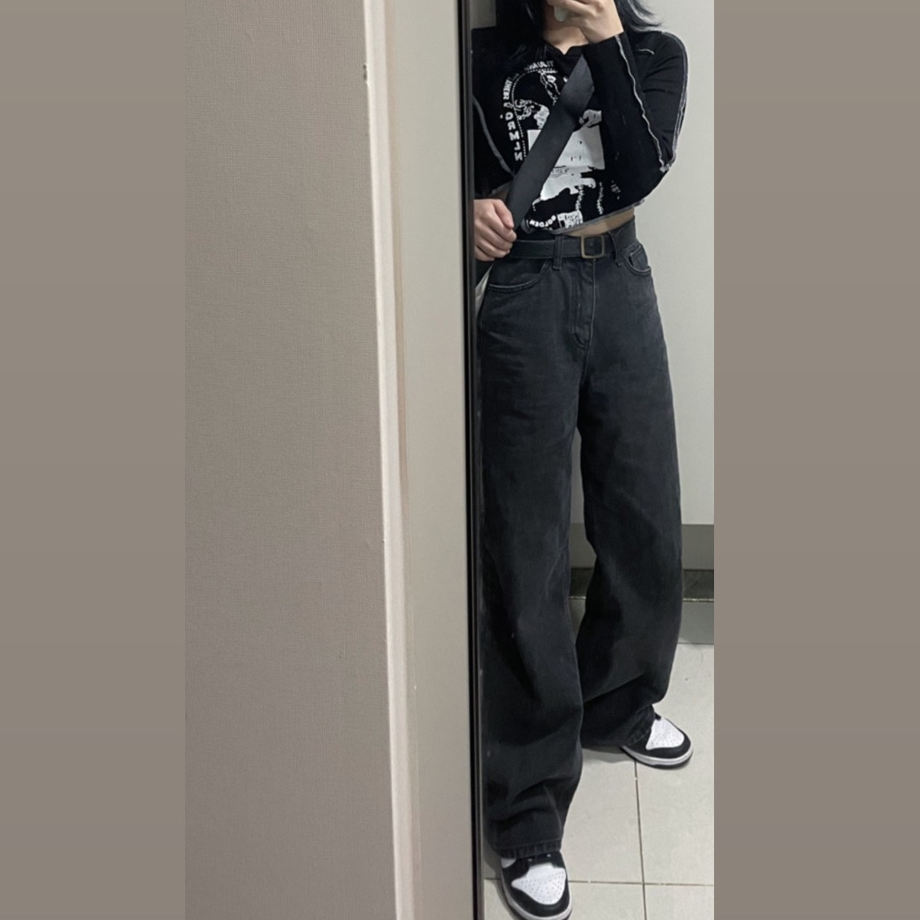 Nike Dunk Low Retro Black, (W) Nike Dunk Low Black 착용 스타일