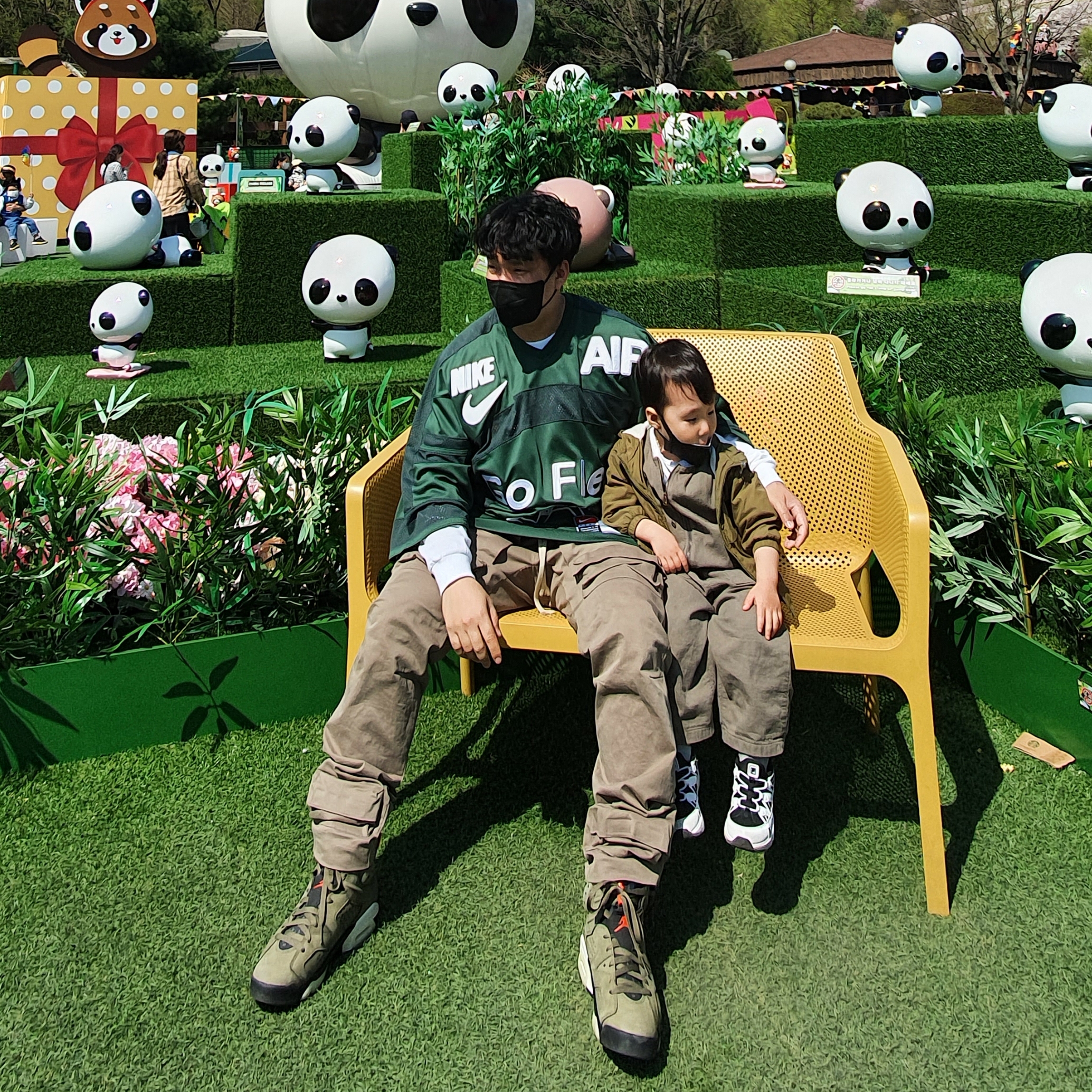 Nike x Cactus Plant Flea Market S/S Jersey Green - Asia, Jordan 6 x Travis Scott Retro Olive 착용 스타일 - 2