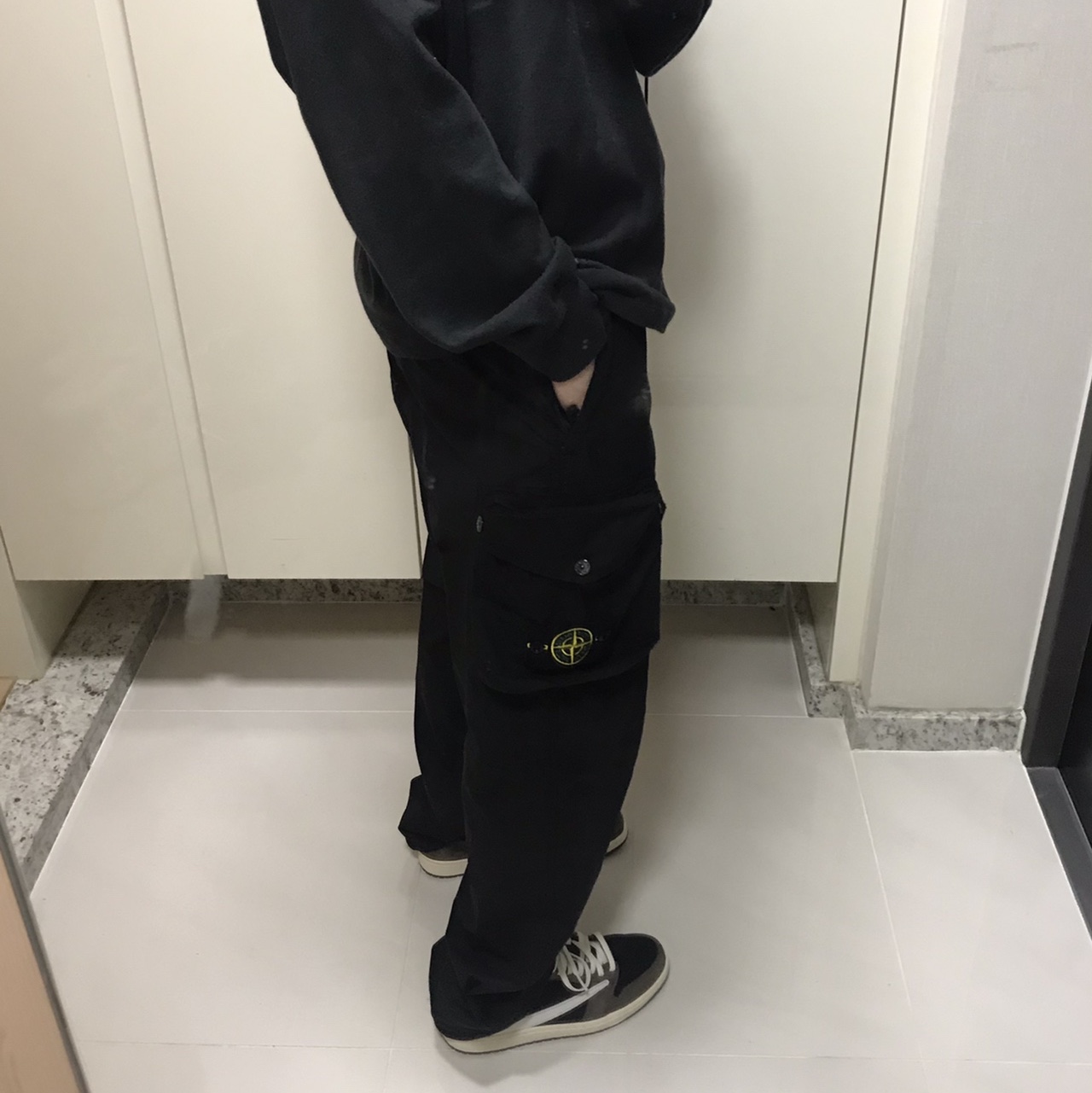 Jordan 1 x Travis Scott Retro Low OG SP Mocha 착용 스타일