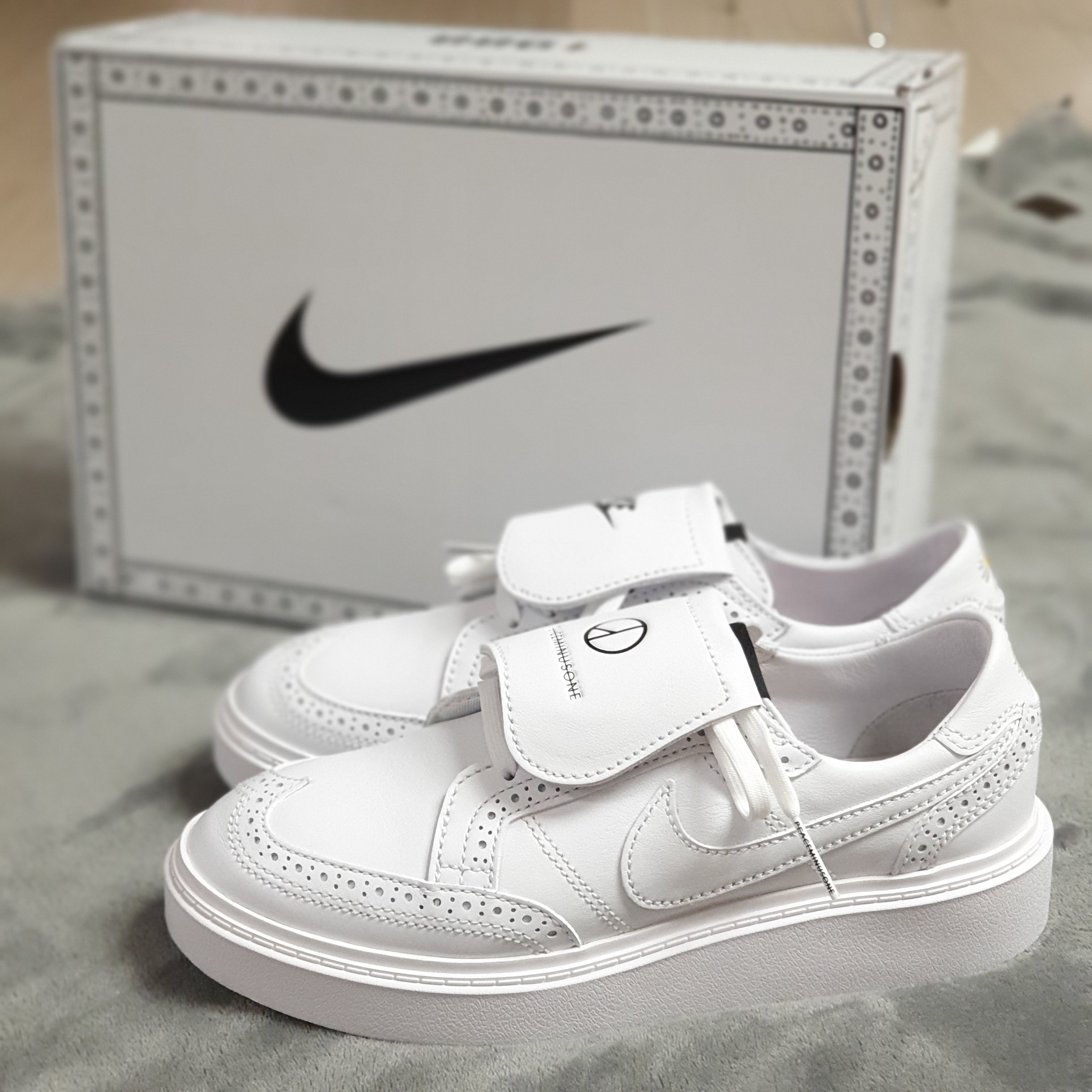 Nike x Peaceminusone Kwondo1 White 착용 스타일 - 1