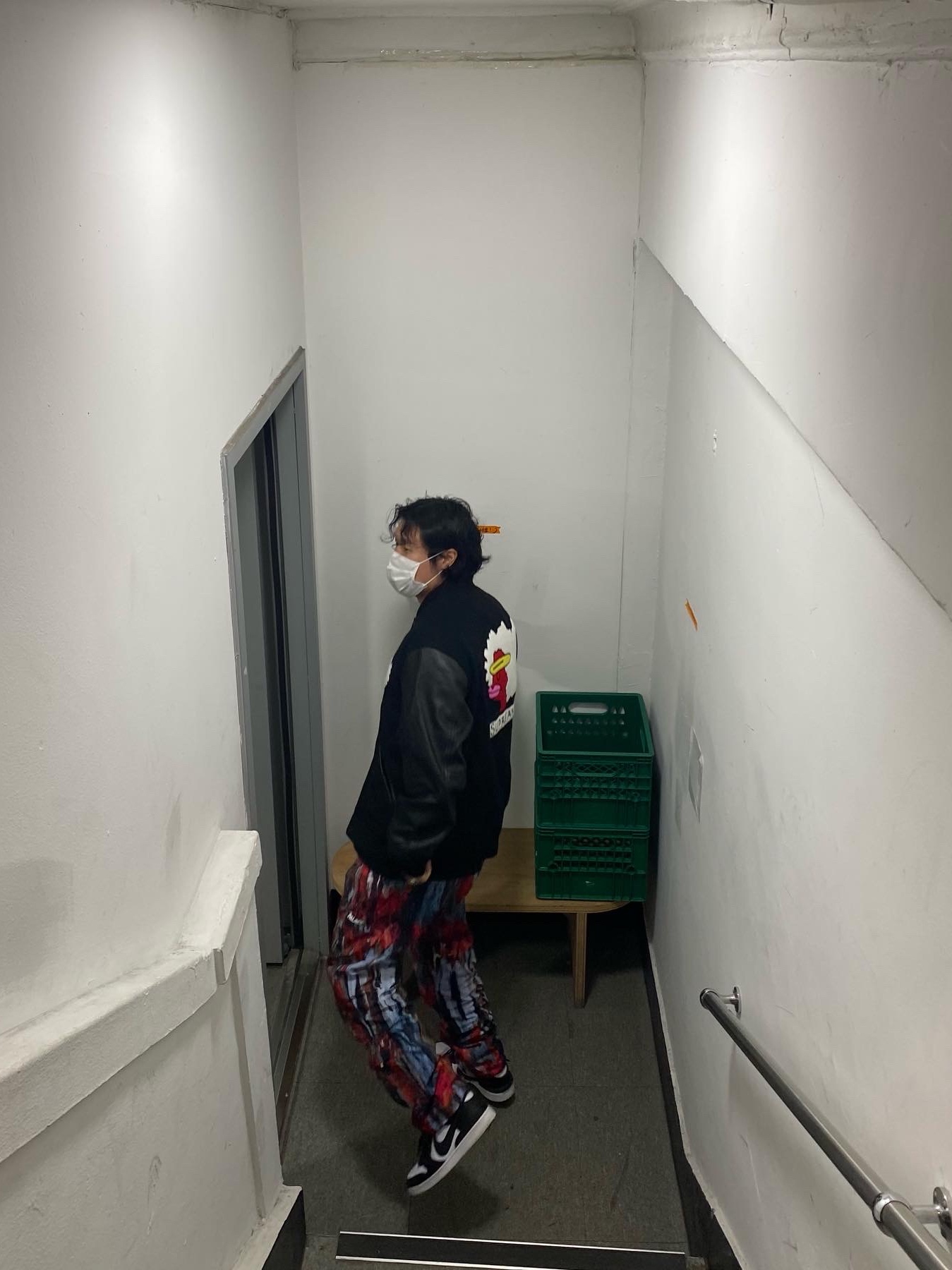 Palace Utility Pants Tree Bark - 21FW, Nike x Ambush Dunk High Black 착용 스타일 - 3