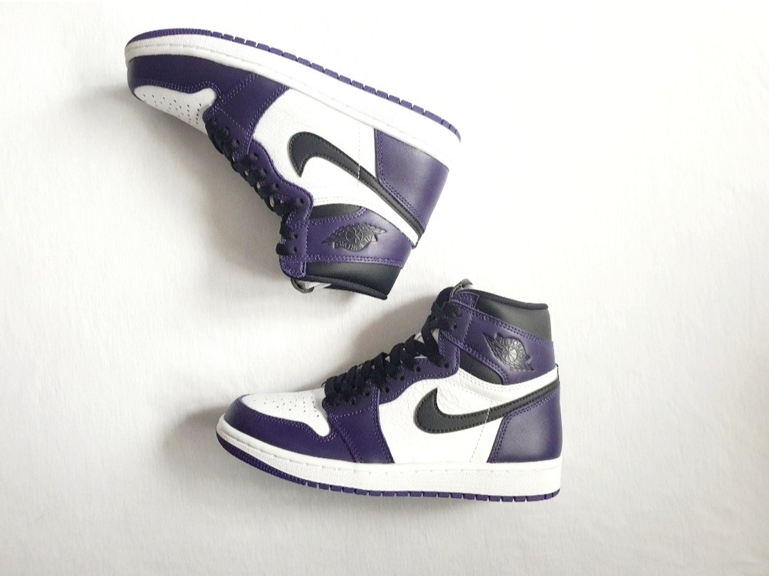 Jordan 1 Retro High OG Court Purple 2020, (GS) Jordan 1 Retro High OG Court Purple 2020 착용 스타일 - 4