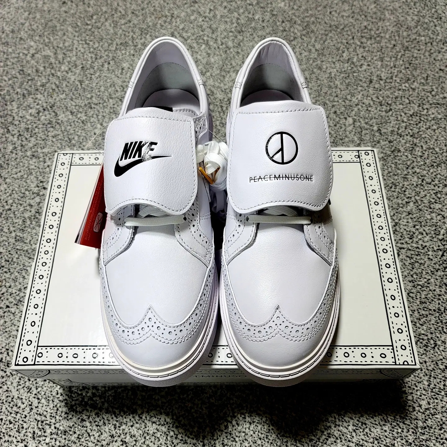 Nike x Peaceminusone Kwondo1 White 착용 스타일 - 1