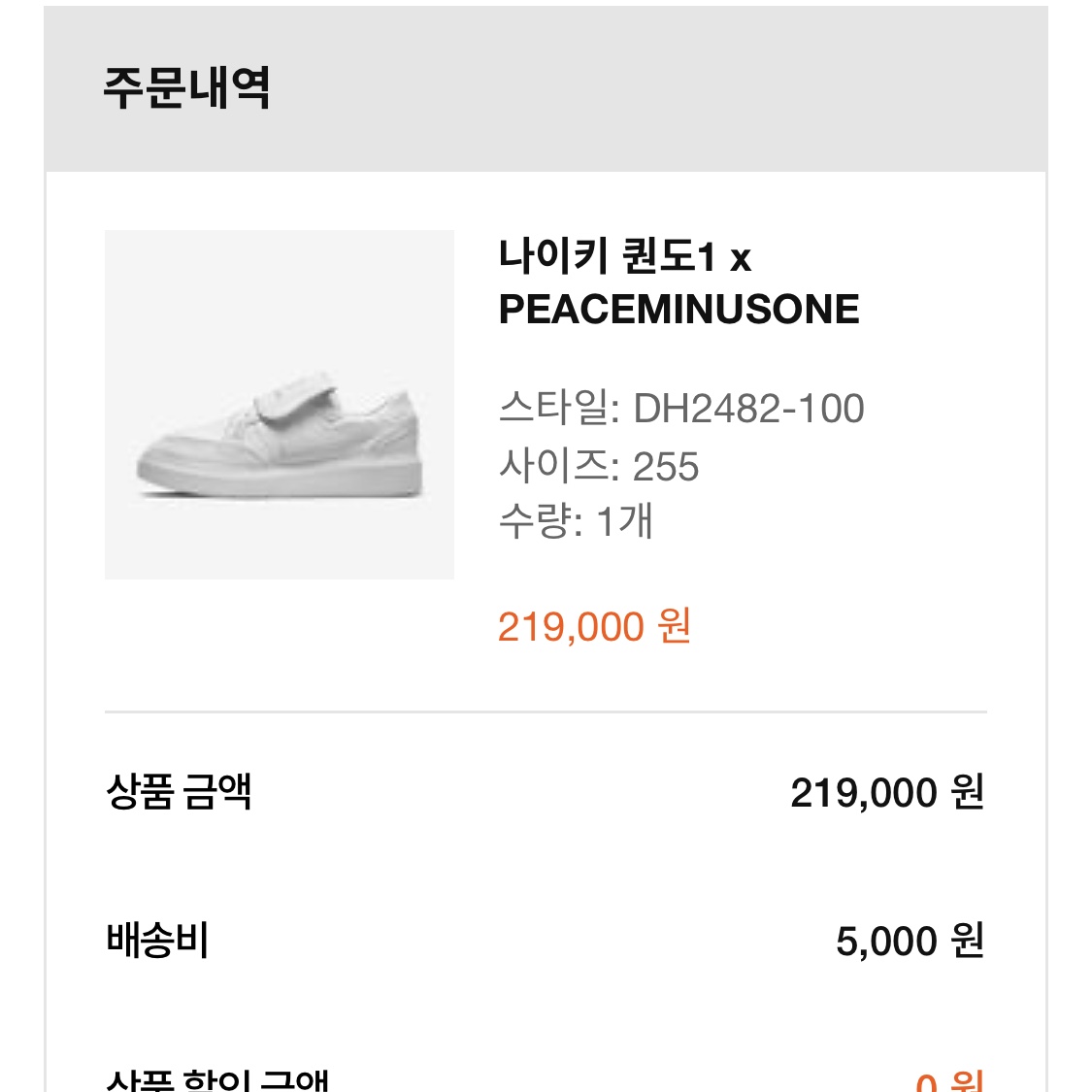 Nike x Peaceminusone Kwondo1 White 착용 스타일