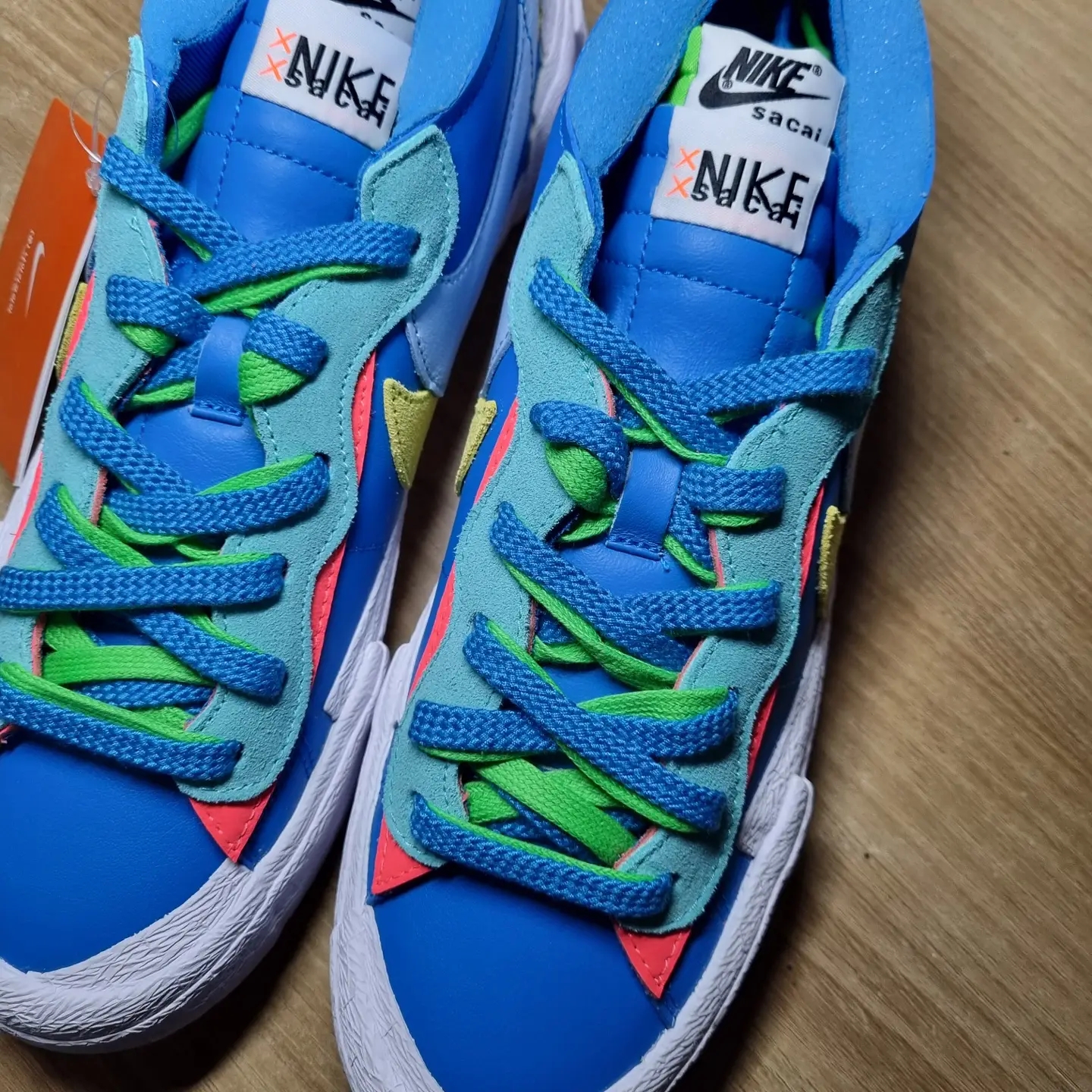 Nike x Sacai x Kaws Blazer Low Neptune Blue 착용 스타일 - 1