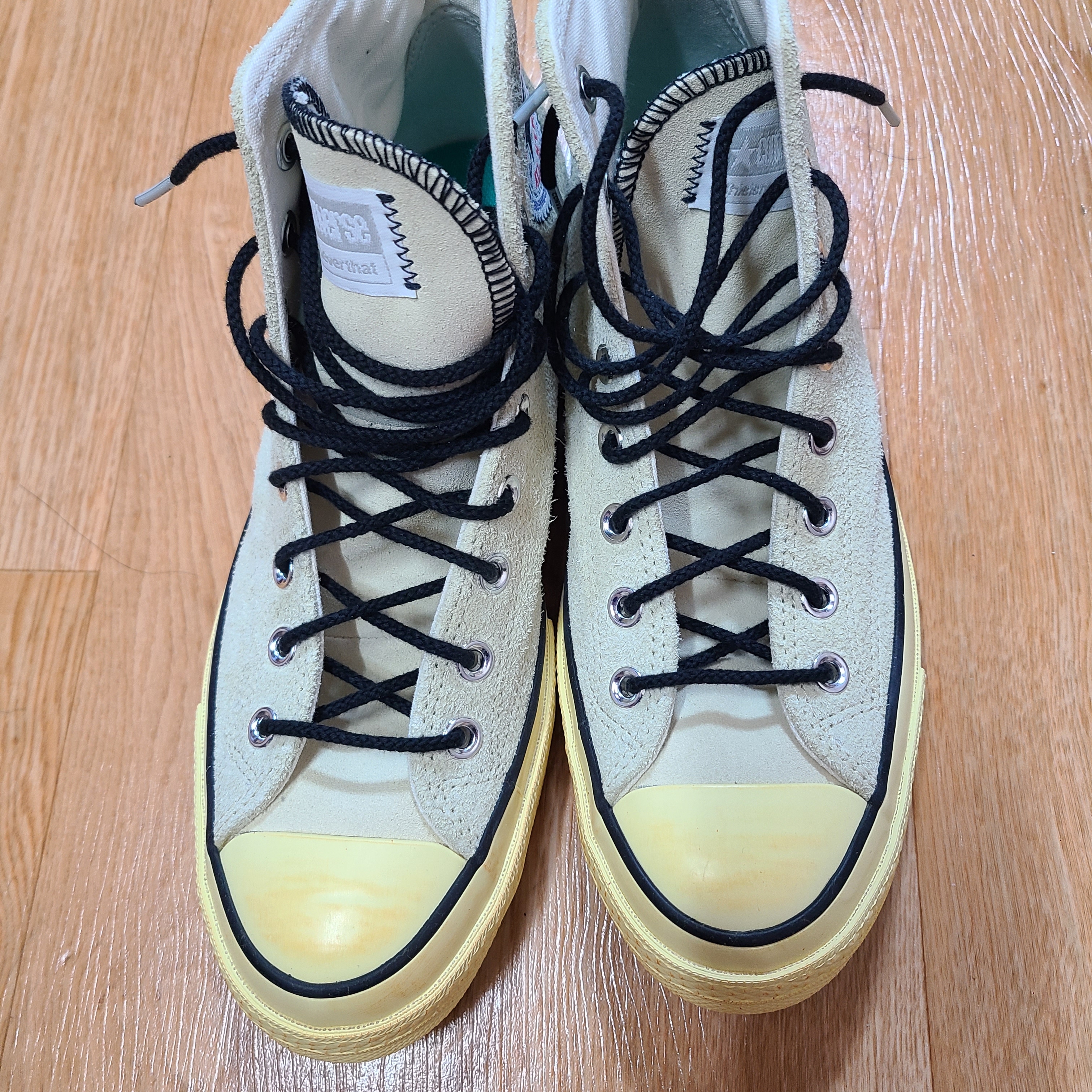 Converse x Thisisneverthat Chuck 70 High Lemon Icing 착용 스타일