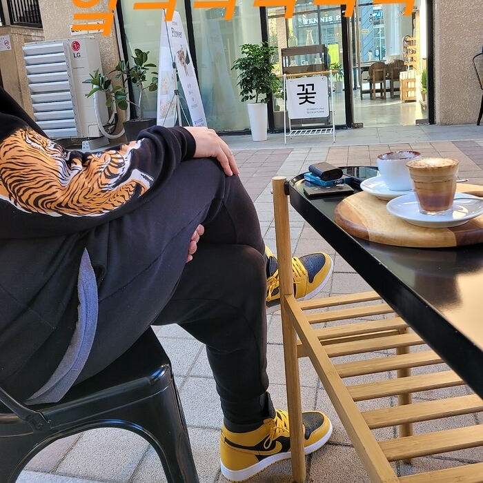 Jordan 1 Retro High OG Pollen 착용 스타일
