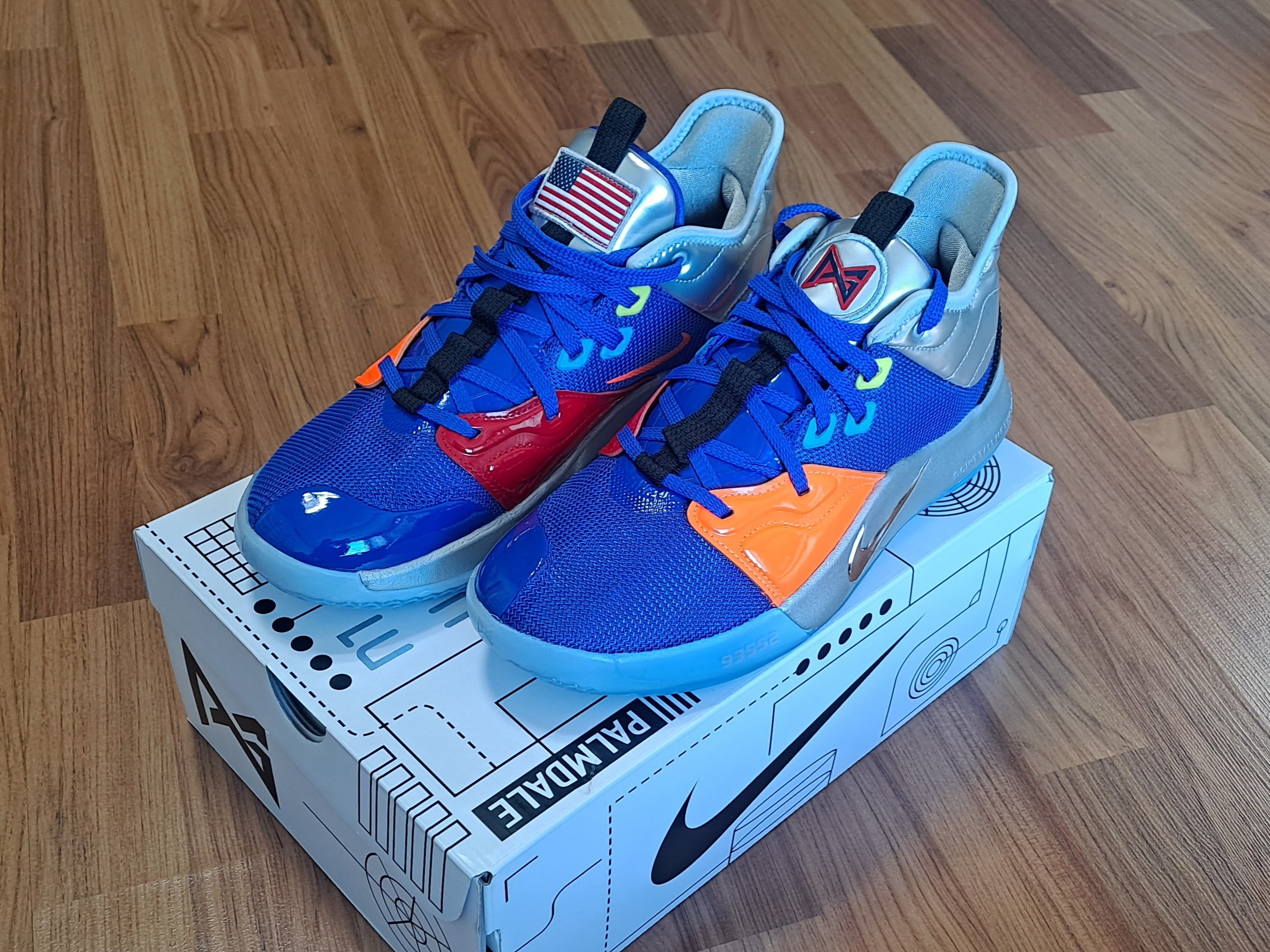 Nike x NASA PG 3 EP Apollo 14 Clipper Blue 착용 스타일 - 3