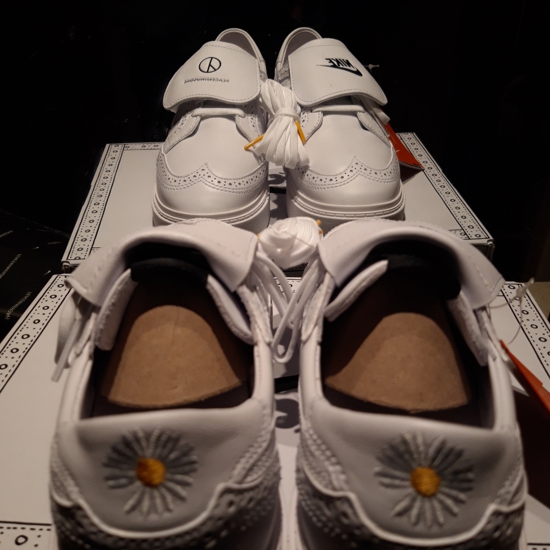Nike x Peaceminusone Kwondo1 White 착용 스타일 - 5
