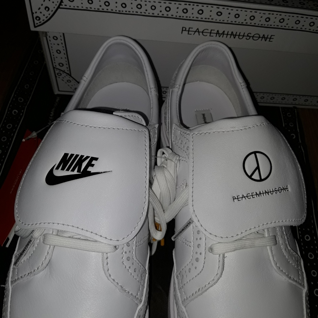 Nike x Peaceminusone Kwondo1 White 착용 스타일 - 3
