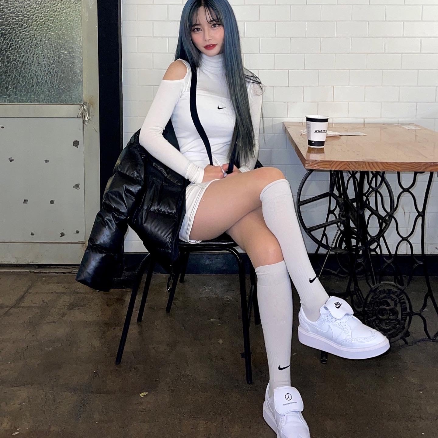 Nike x Peaceminusone Kwondo1 White 착용 스타일 - 1
