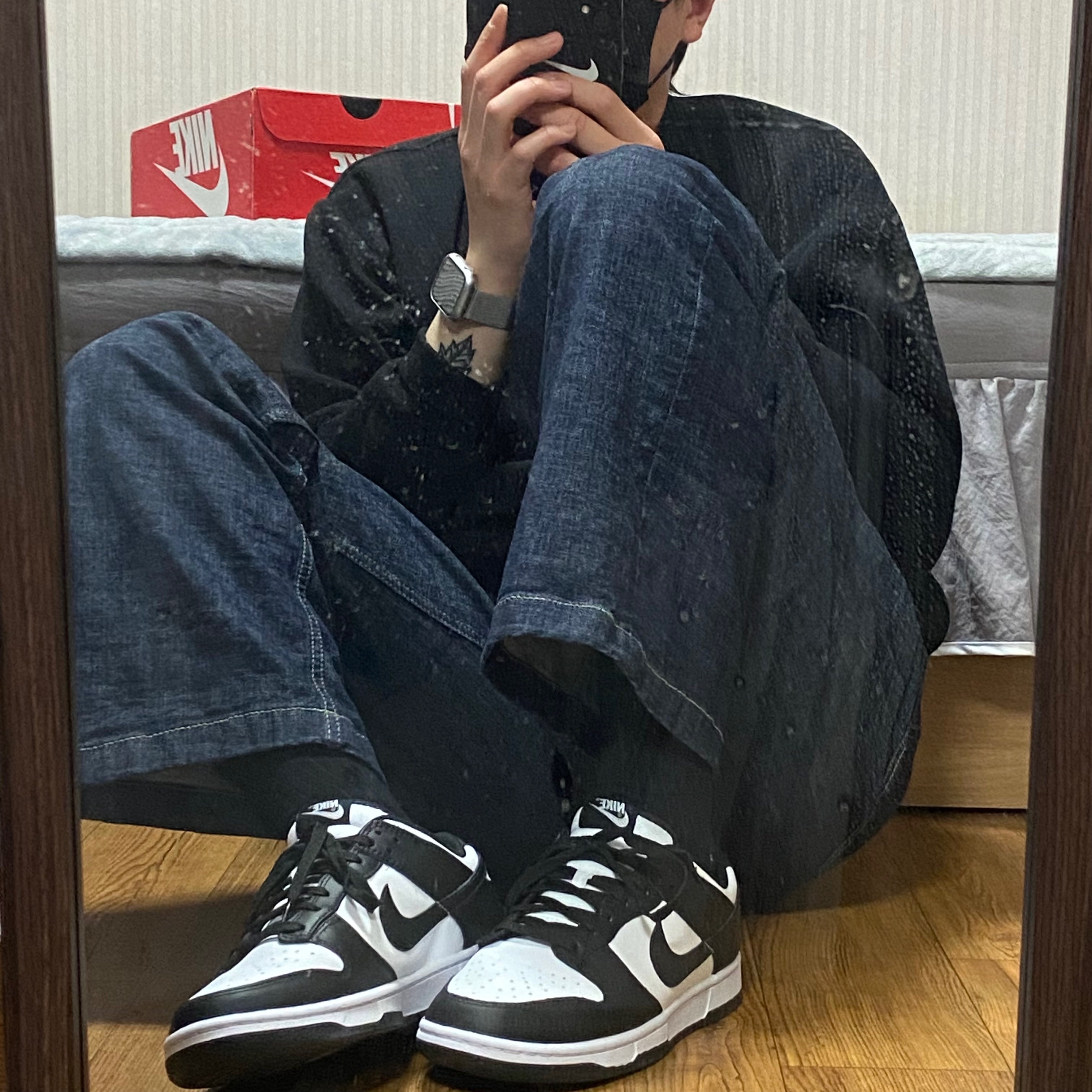 Nike Dunk Low Retro Black 착용 스타일