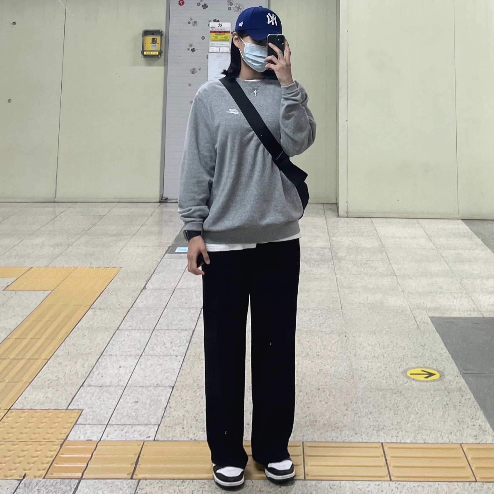 Nike Dunk Low Retro Black, (W) Nike Dunk Low Black 착용 스타일