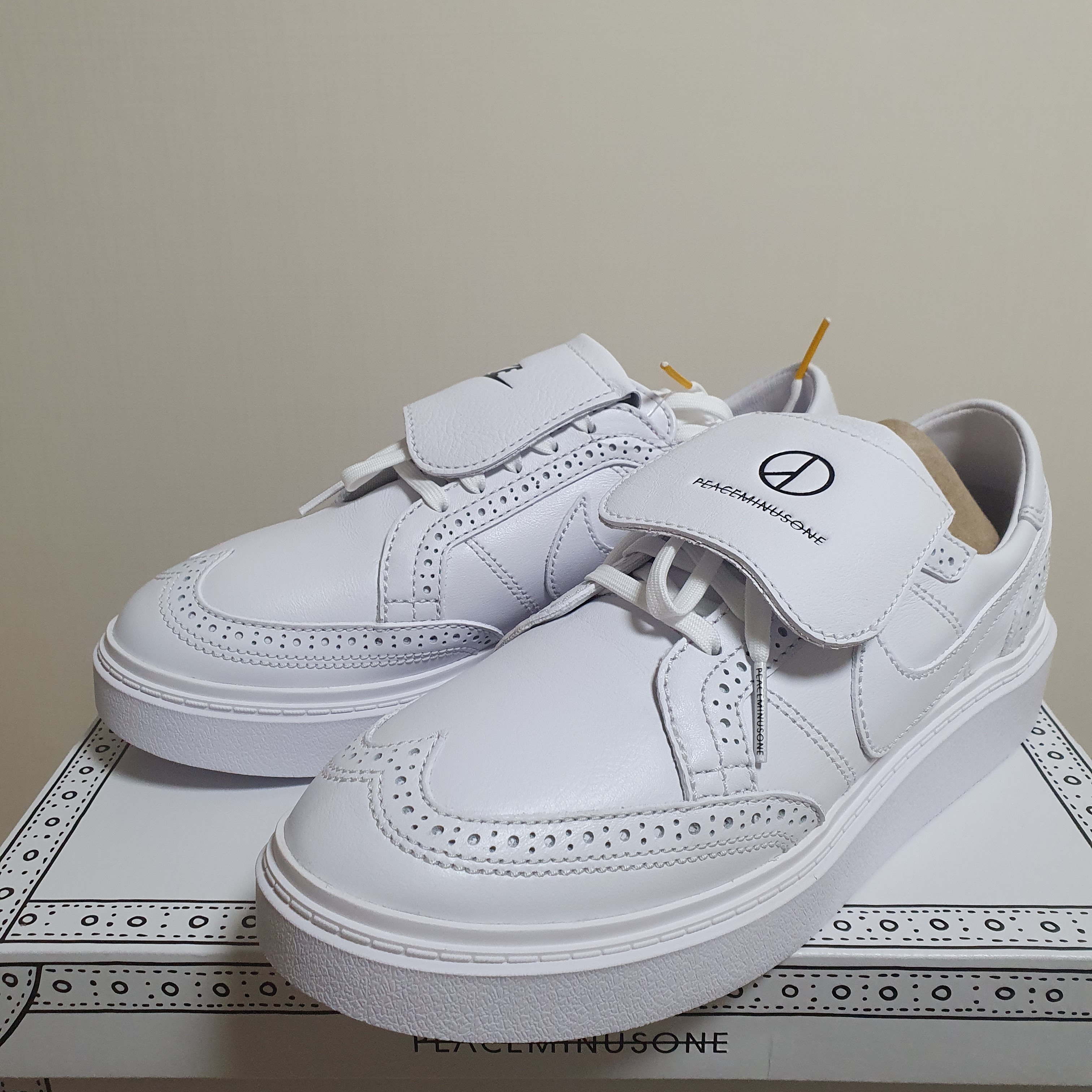 Nike x Peaceminusone Kwondo1 White 착용 스타일 - 2