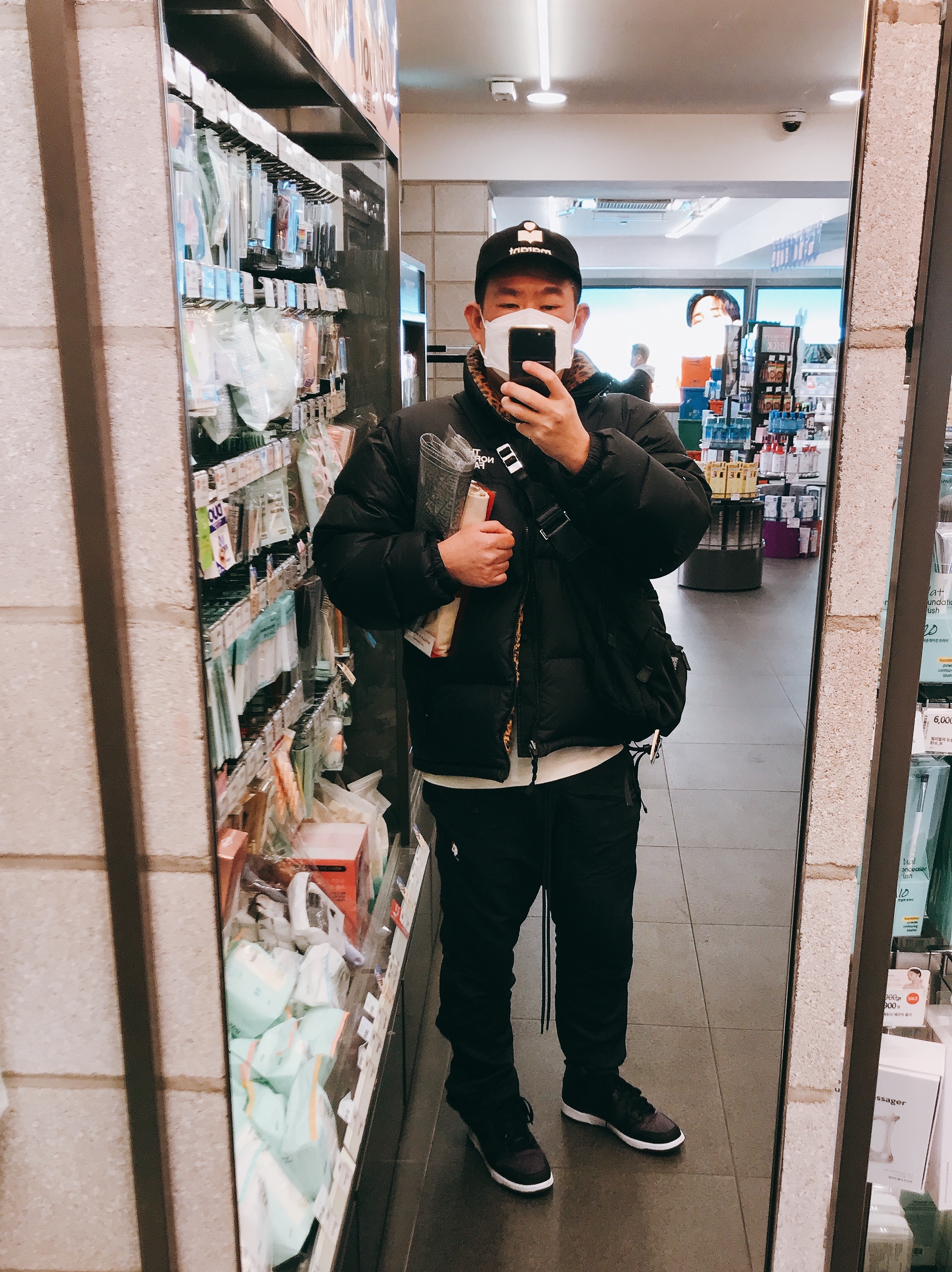 Nike x Fear of God Warm Up Pants Off Noir, Nike x Fragment Dunk High Black 착용 스타일