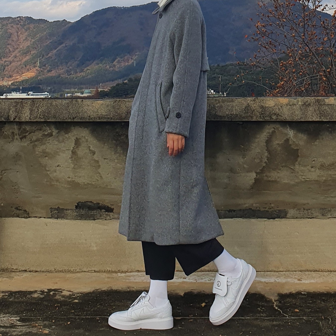 Nike x Peaceminusone Kwondo1 White 착용 스타일 - 1