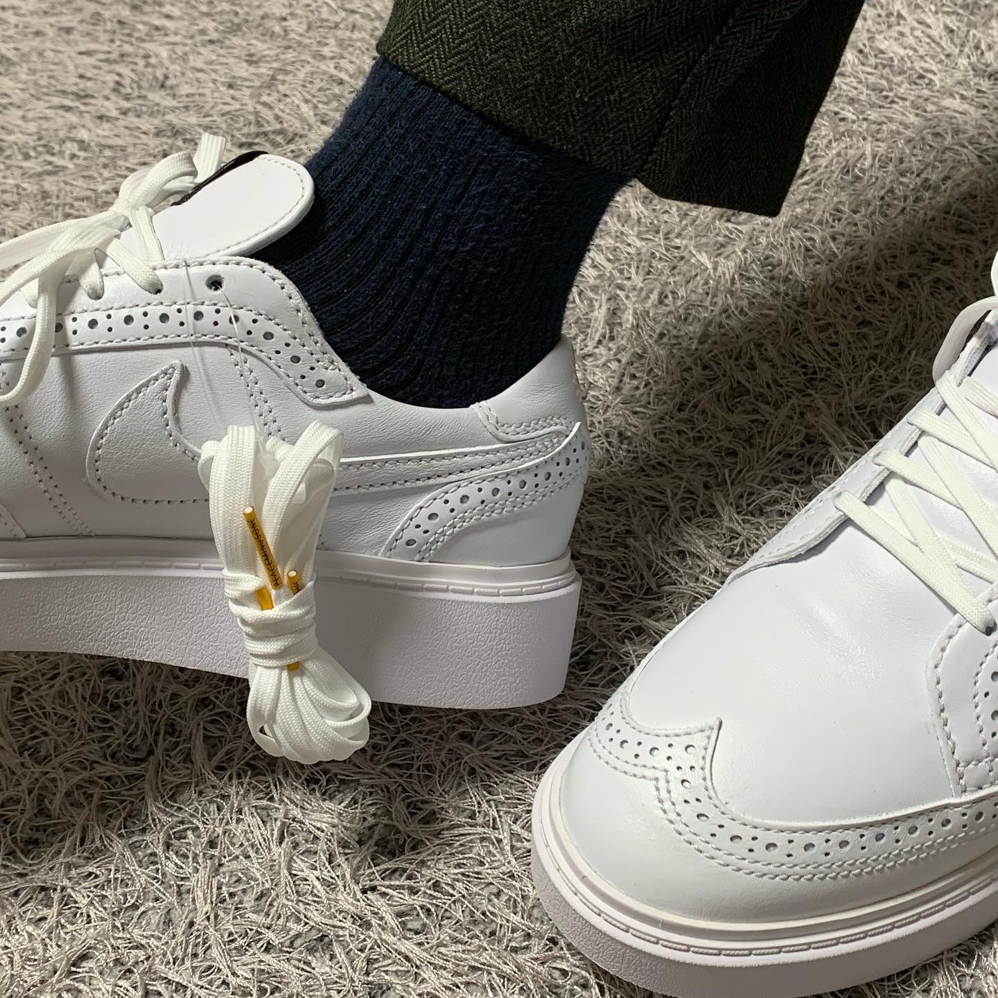 Nike x Peaceminusone Kwondo1 White 착용 스타일 - 2