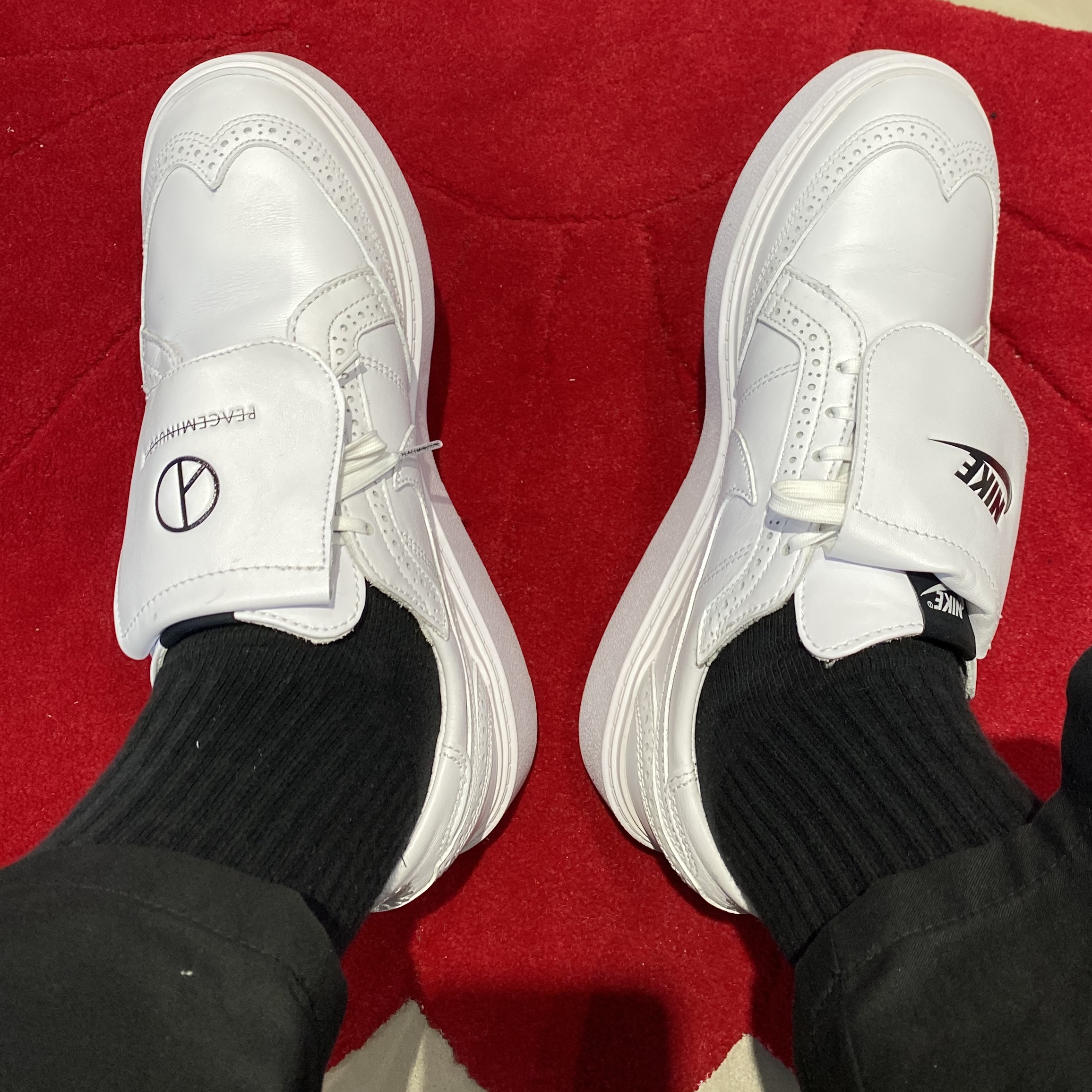 Nike x Peaceminusone Kwondo1 White 착용 스타일