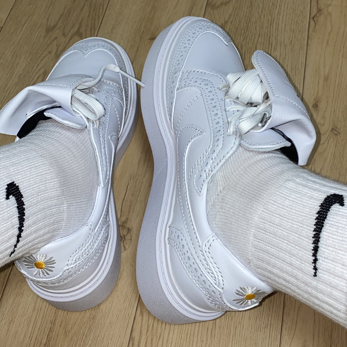 Nike x Peaceminusone Kwondo1 White 착용 스타일 - 2