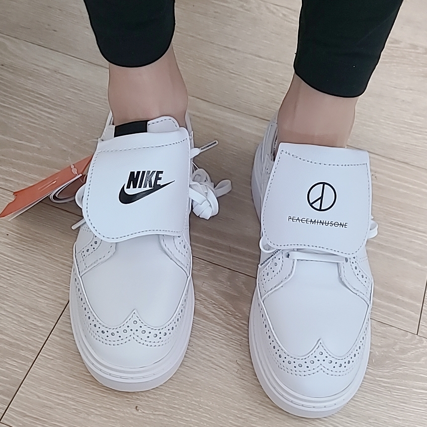 Nike x Peaceminusone Kwondo1 White 착용 스타일 - 2
