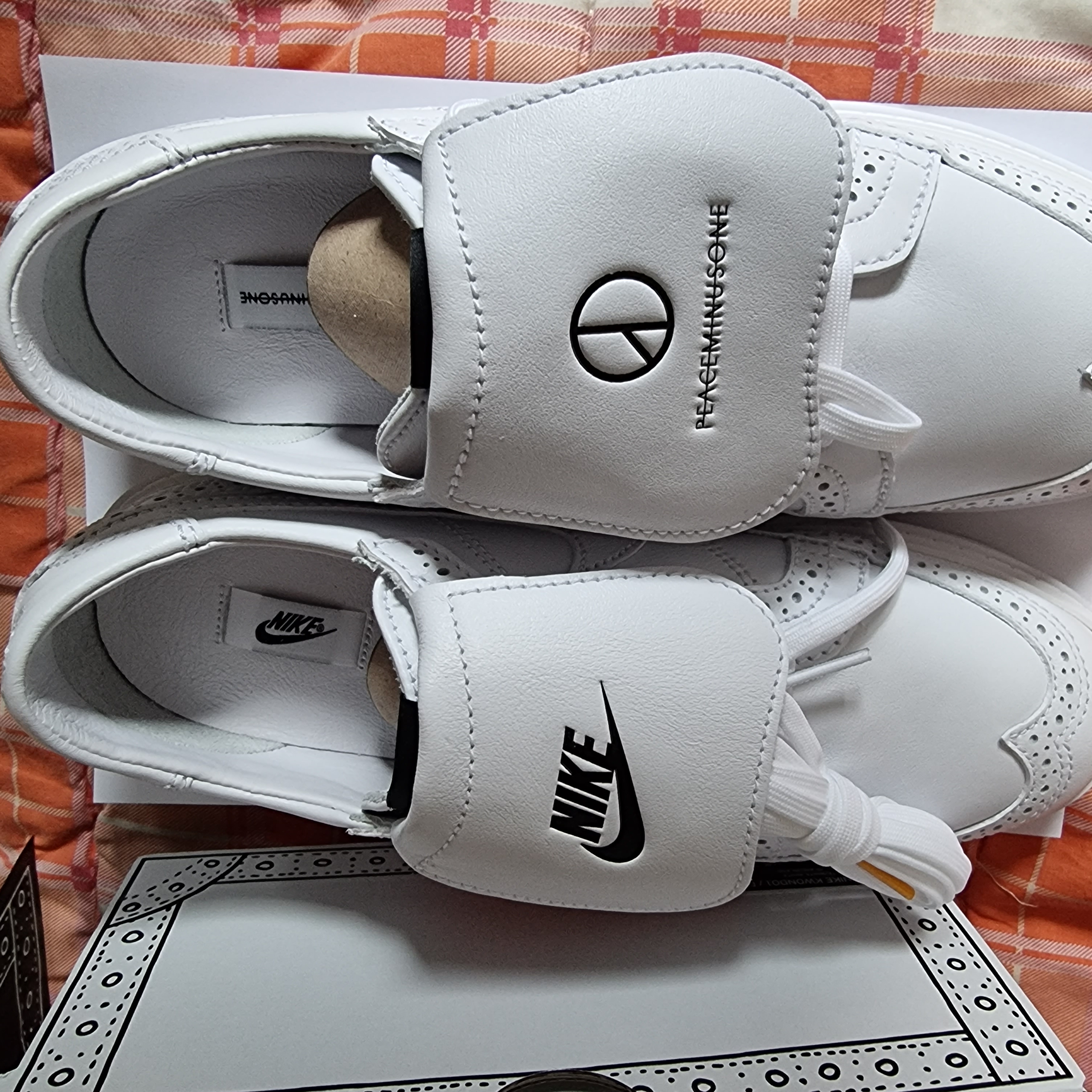 Nike x Peaceminusone Kwondo1 White 착용 스타일 - 2