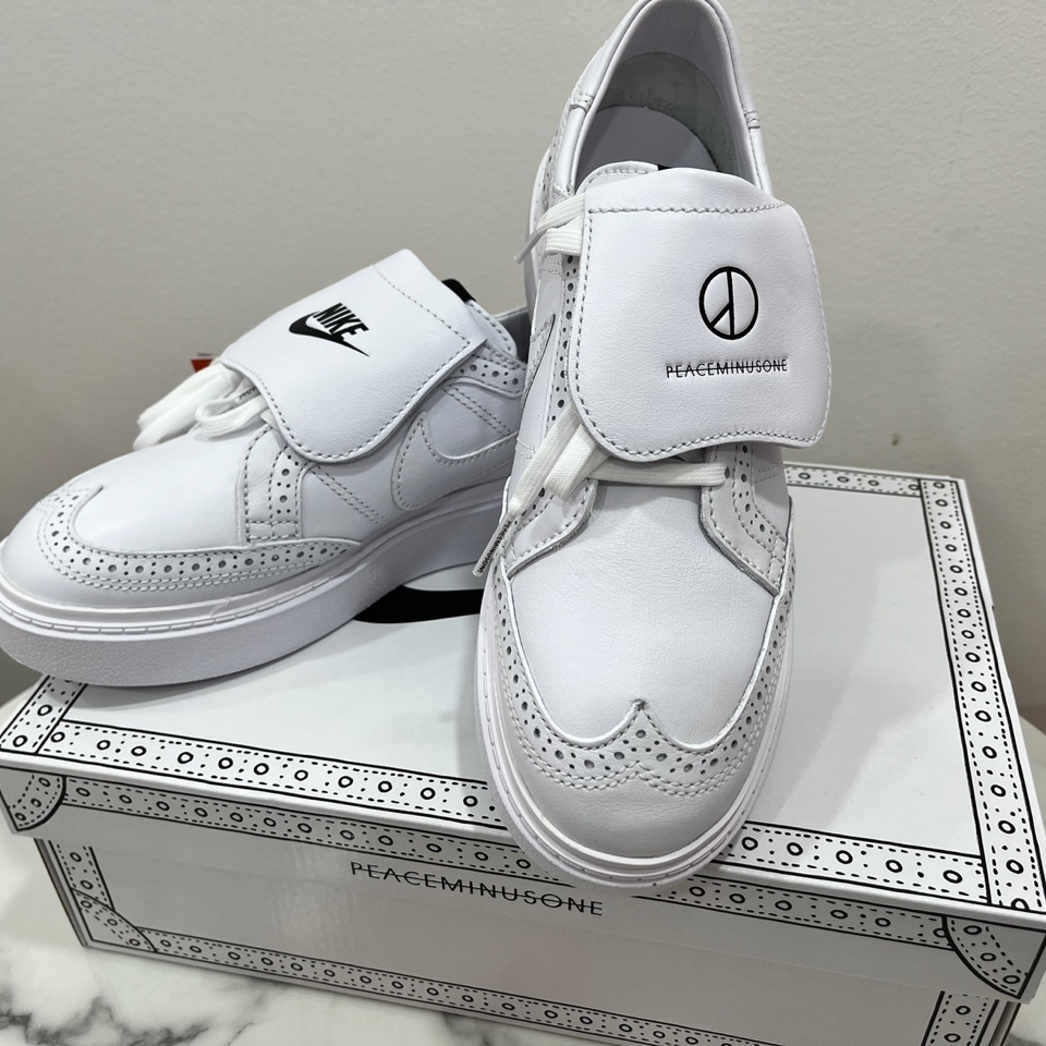 Nike x Peaceminusone Kwondo1 White 착용 스타일 - 1