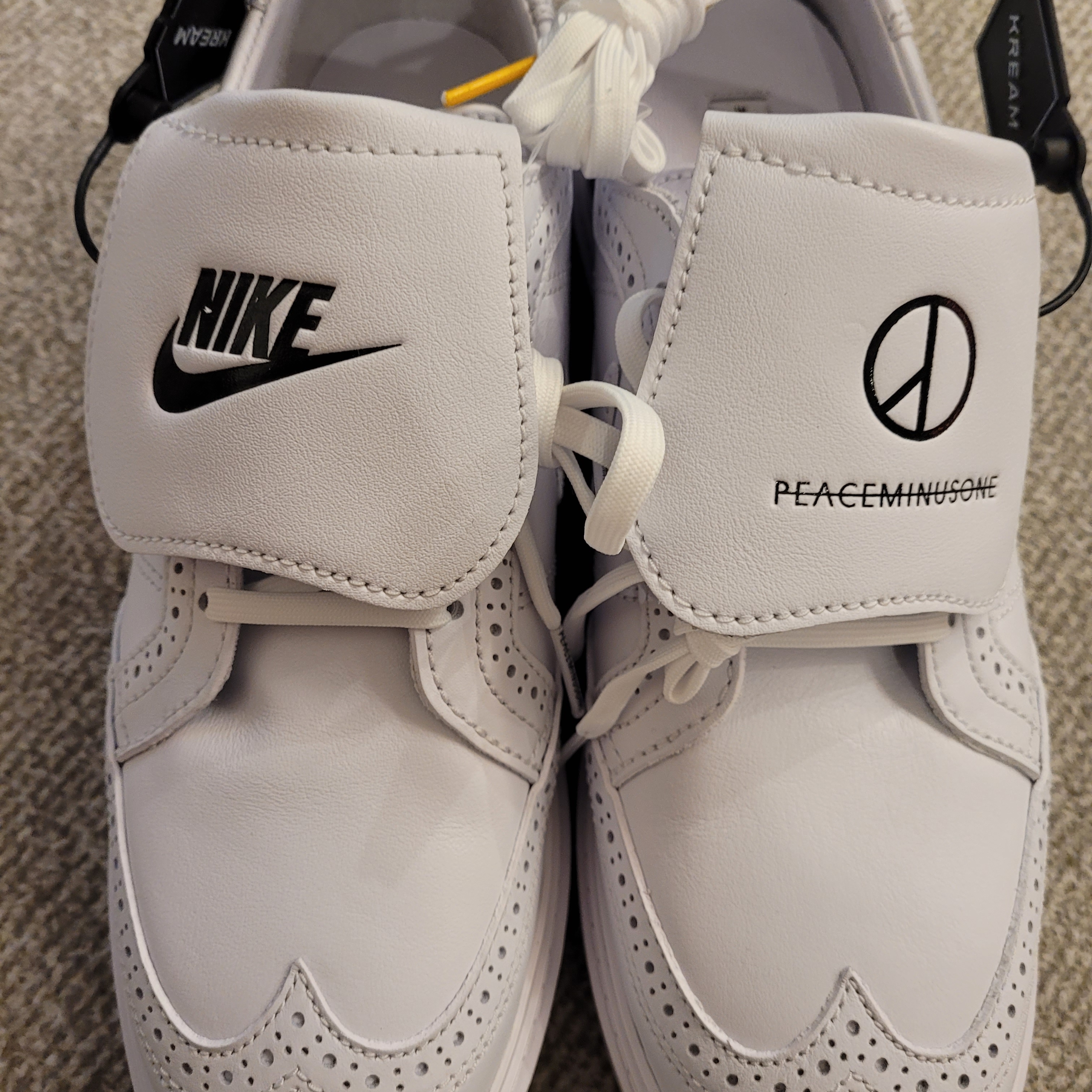 Nike x Peaceminusone Kwondo1 White 착용 스타일 - 1