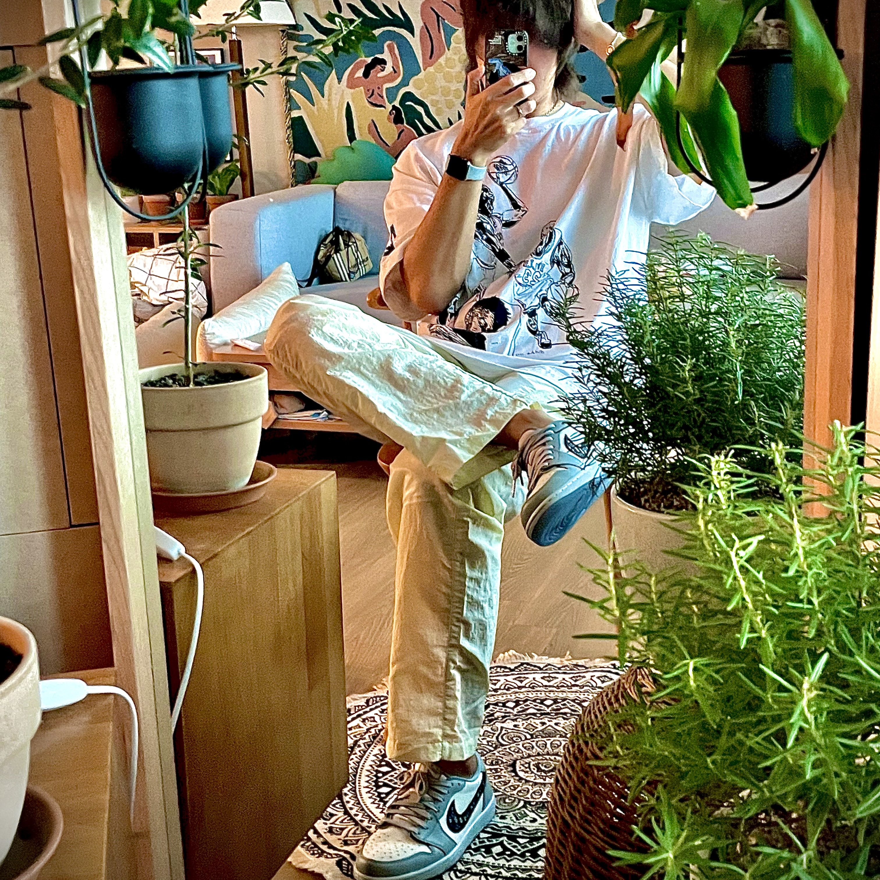 Jordan 1 x Dior Low OG, Jordan x Off-White S/S T-Shirt White - Asia 착용 스타일