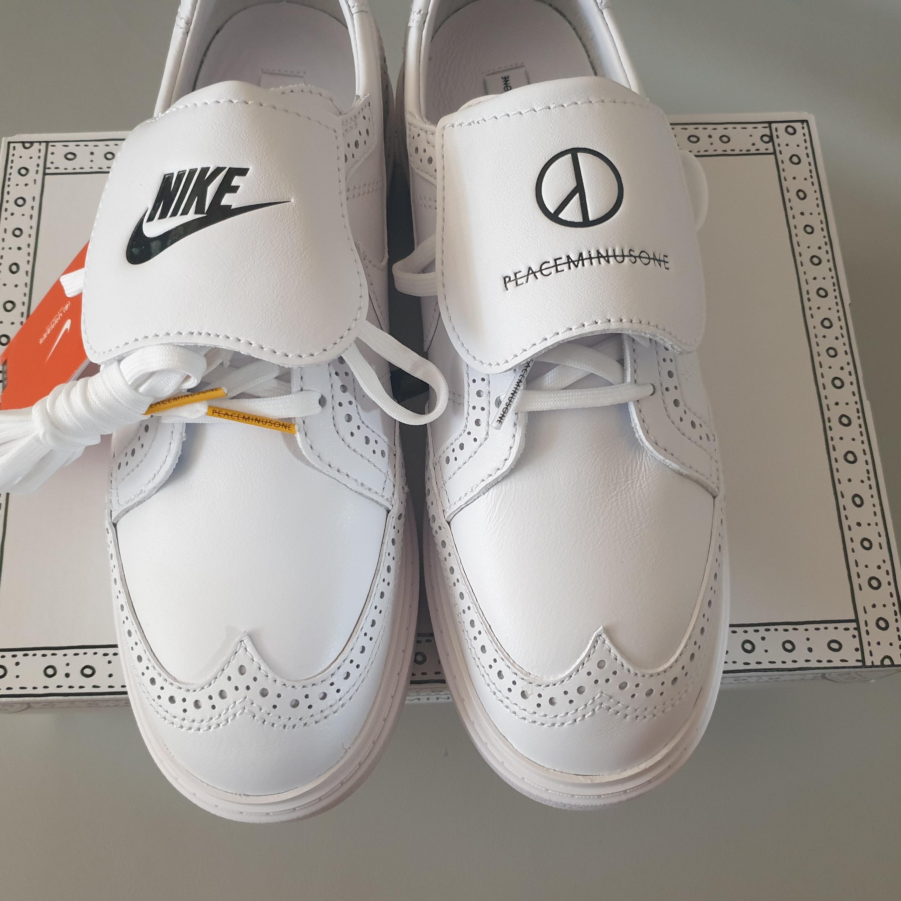 Nike x Peaceminusone Kwondo1 White 착용 스타일 - 2