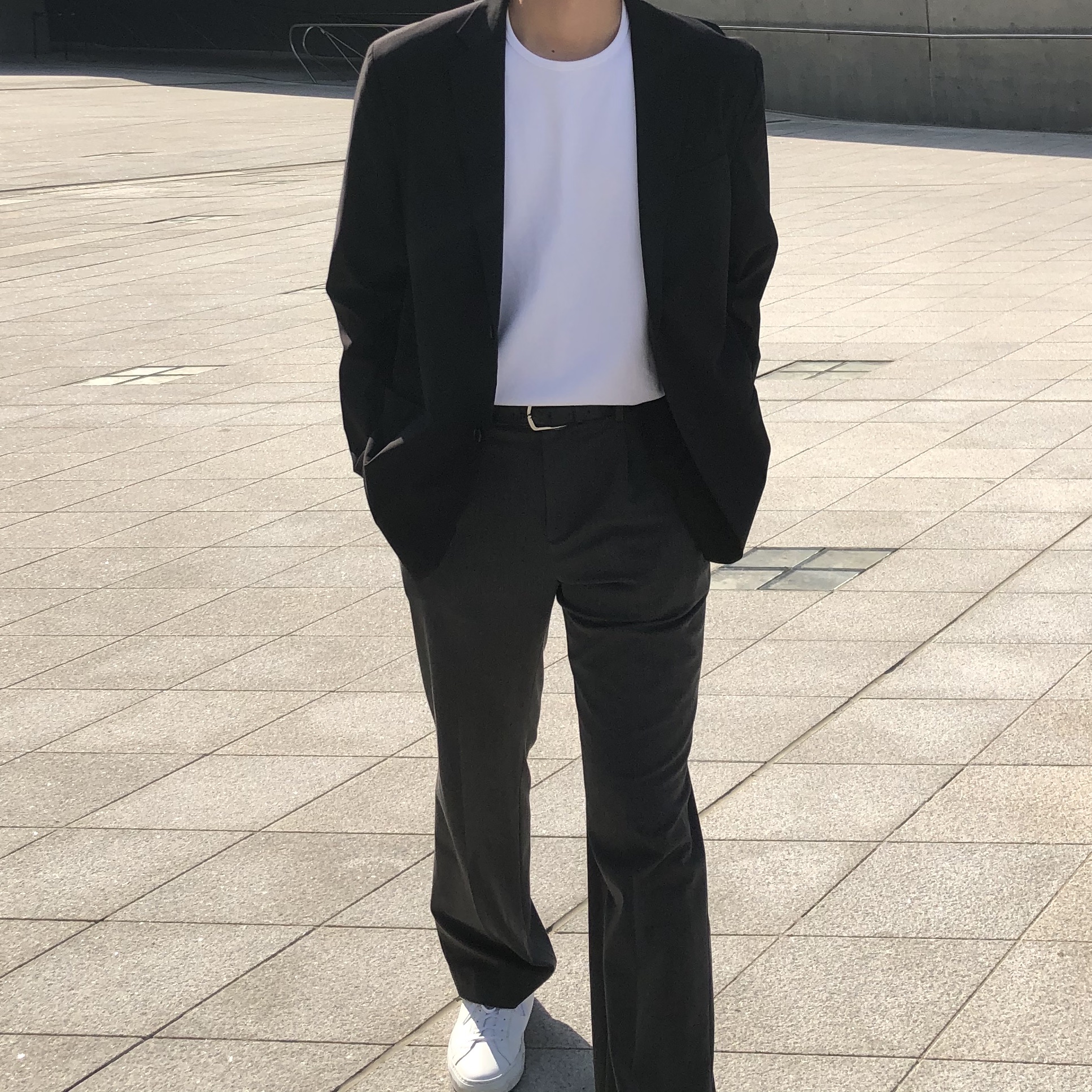 Common Projects Original Achilles Low White 착용 스타일 - 1