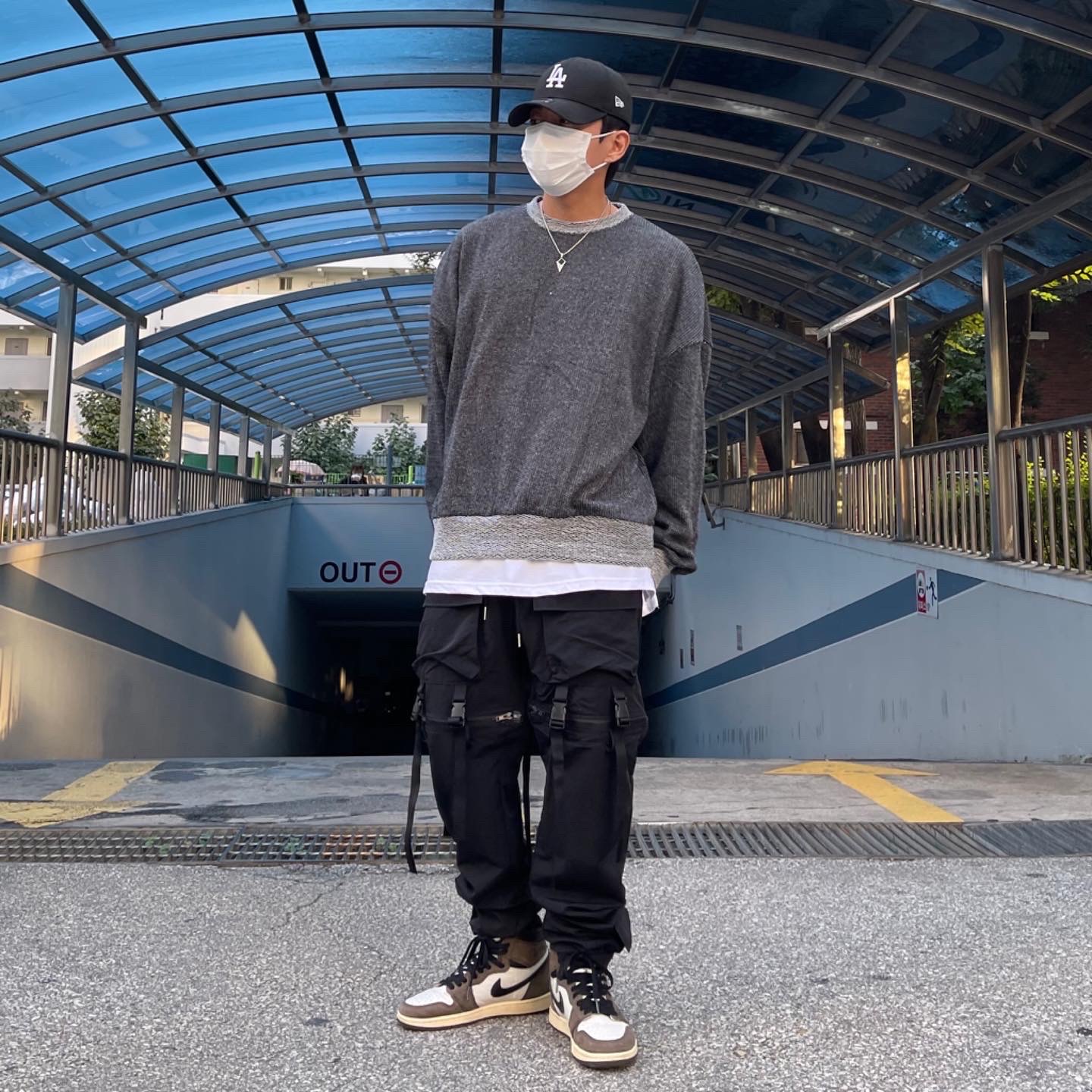 Jordan 1 x Travis Scott Retro High OG SP Mocha 착용 스타일
