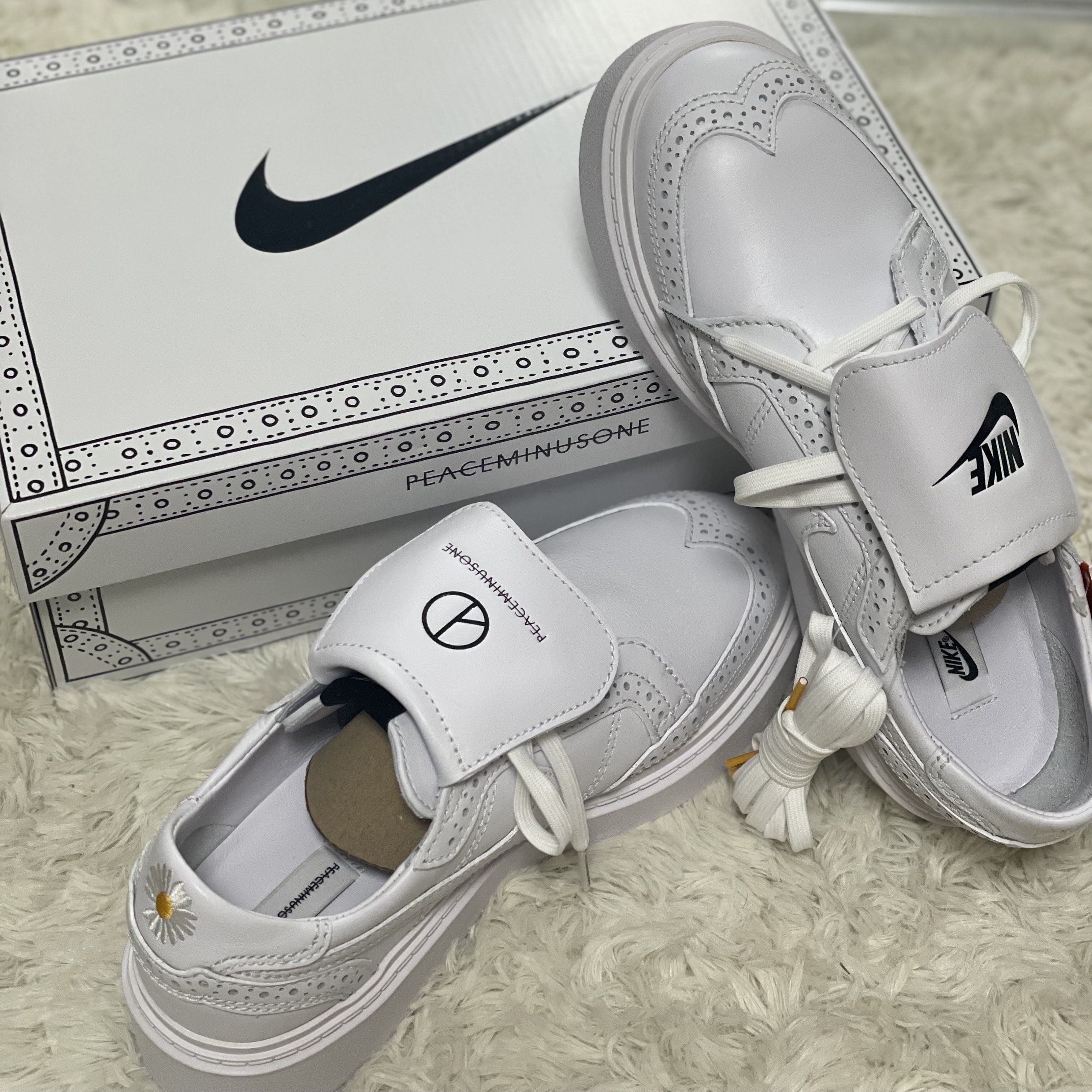 Nike x Peaceminusone Kwondo1 White 착용 스타일