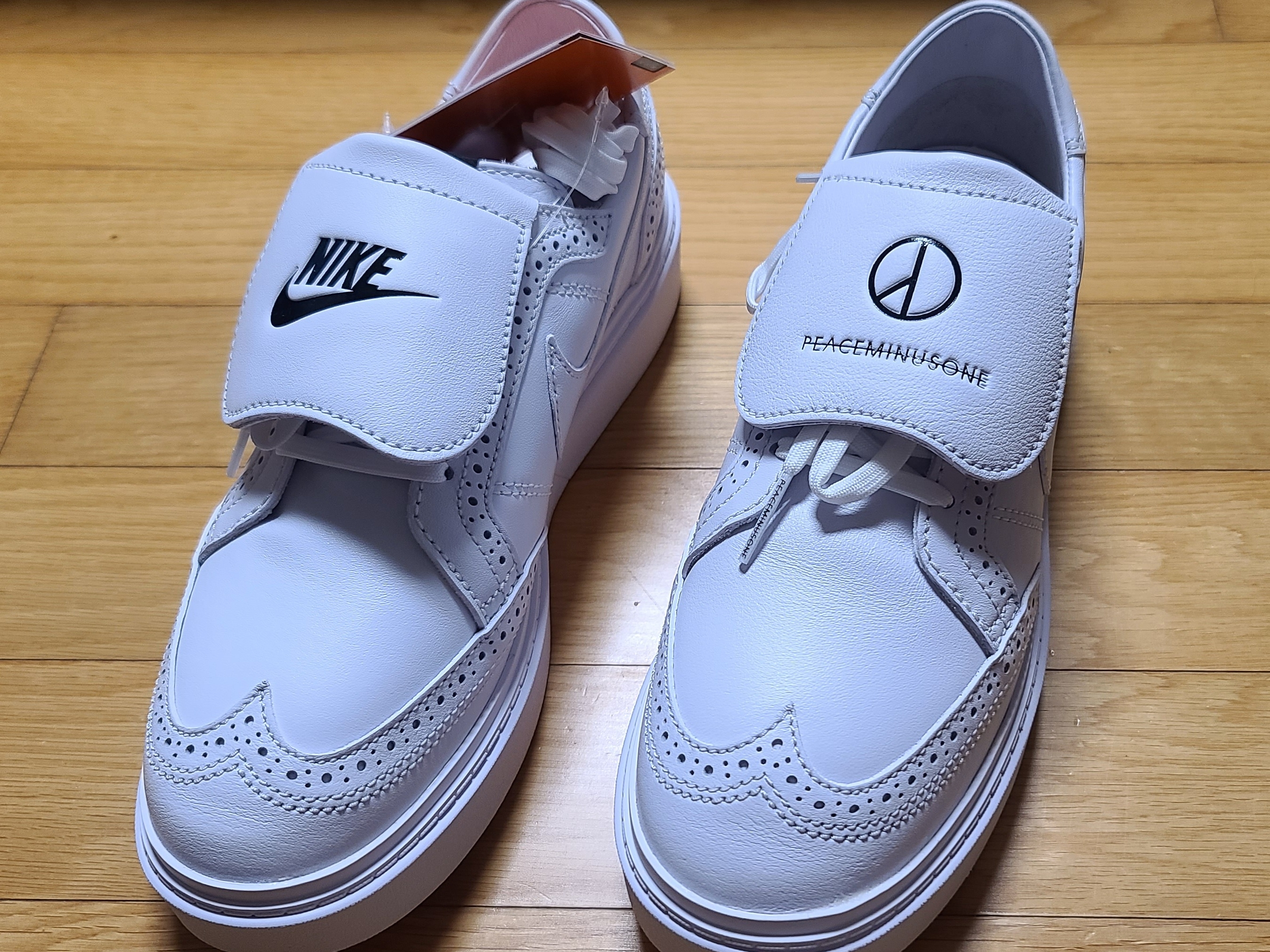 Nike x Peaceminusone Kwondo1 White 착용 스타일 - 2