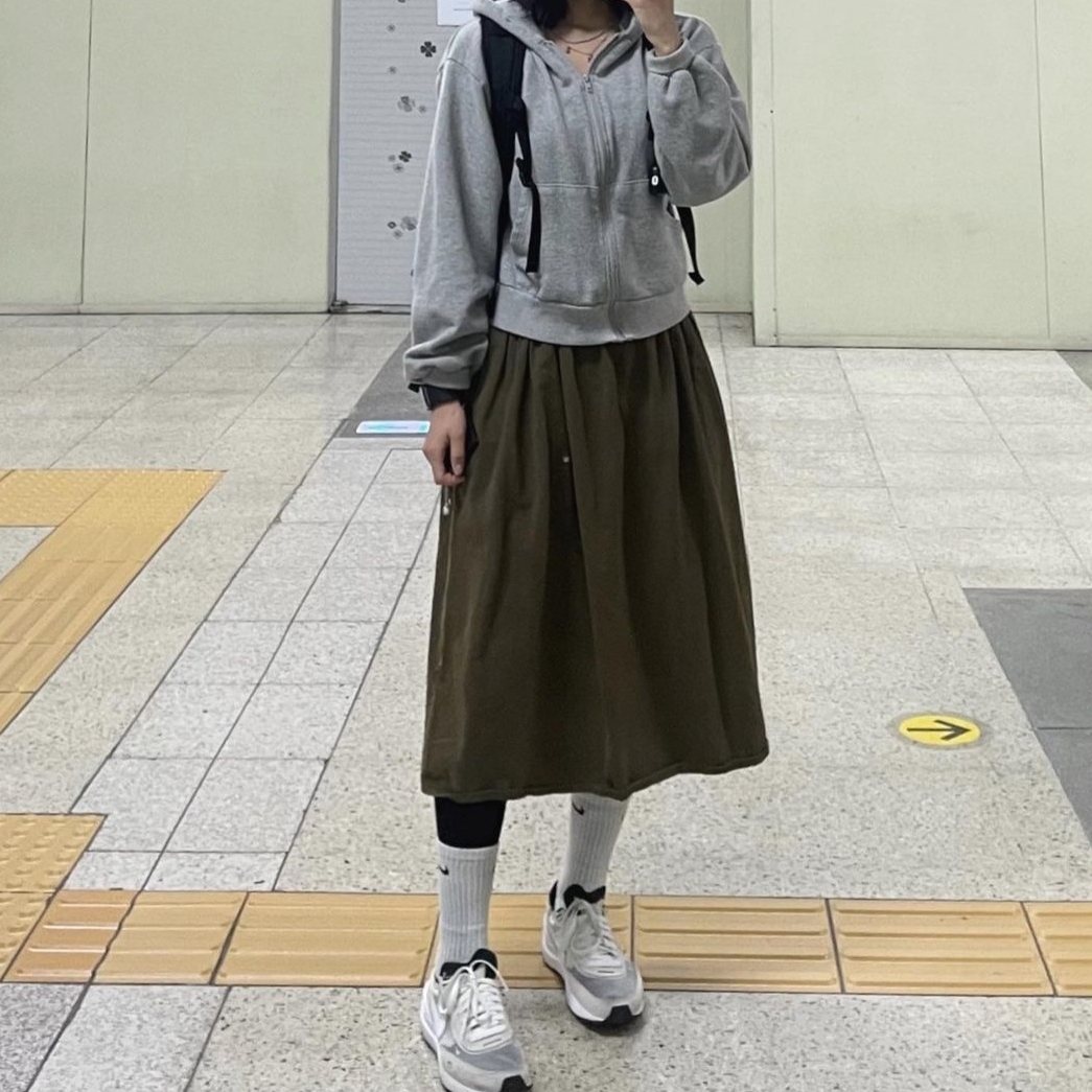 Nike Waffle One Infinite Lilac 착용 스타일