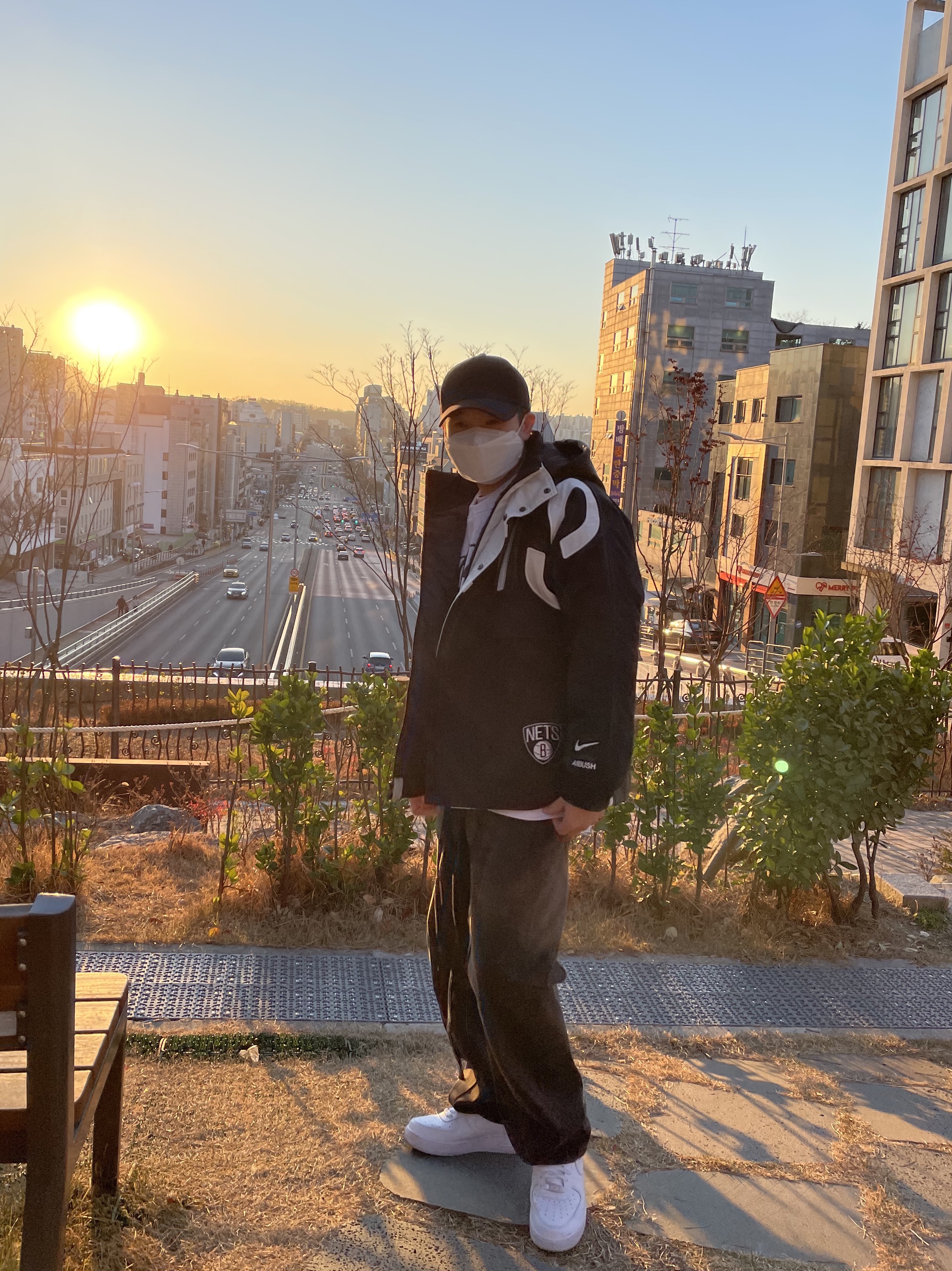 (W) Nike x Ambush NBA Collection Nets Jacket - Asia, Nike Air Force 1 '07 Low White 착용 스타일 - 2