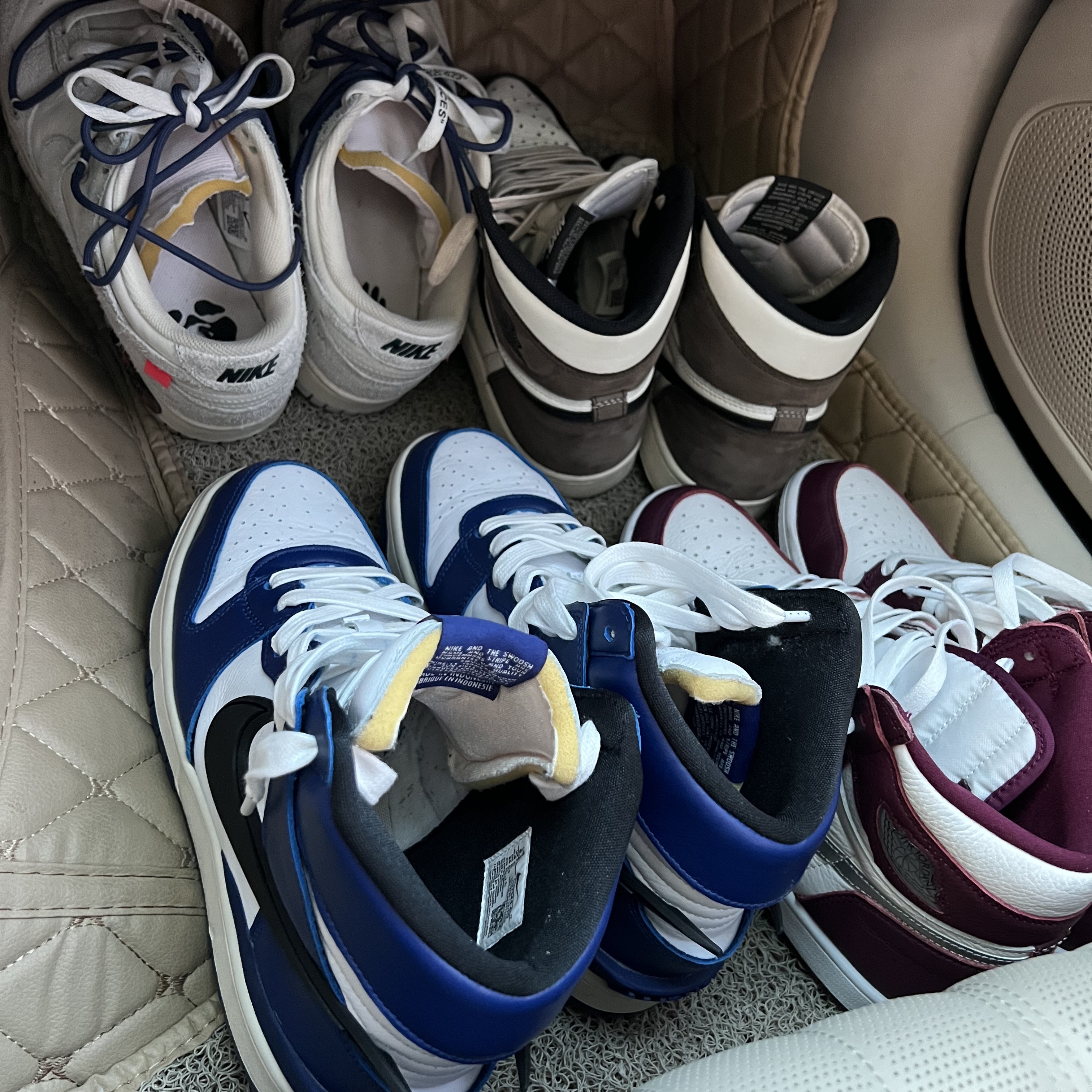 Jordan 1 Retro High OG Black Mocha, Jordan 1 Retro High OG Bordeaux 착용 스타일