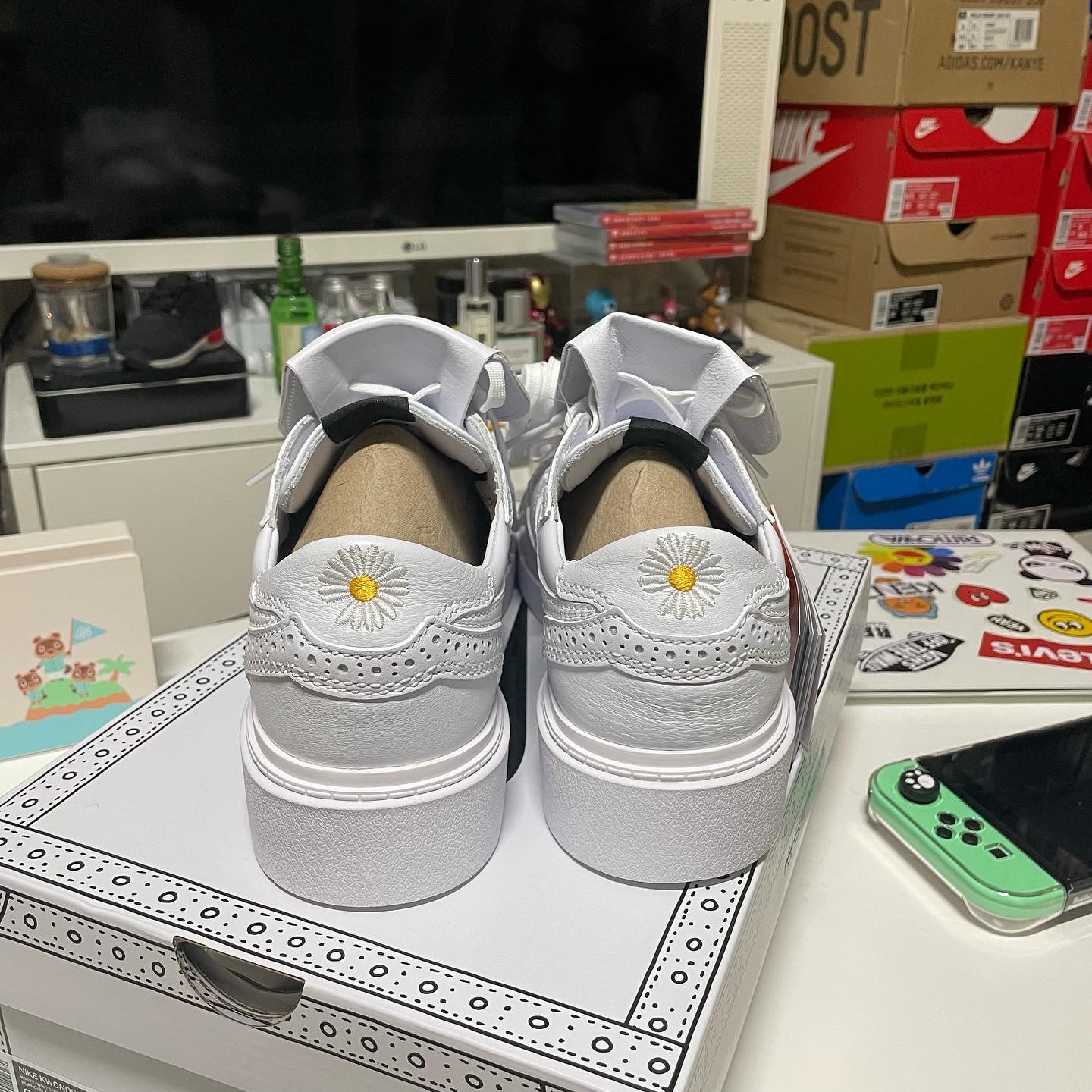 Nike x Peaceminusone Kwondo1 White 착용 스타일 - 2