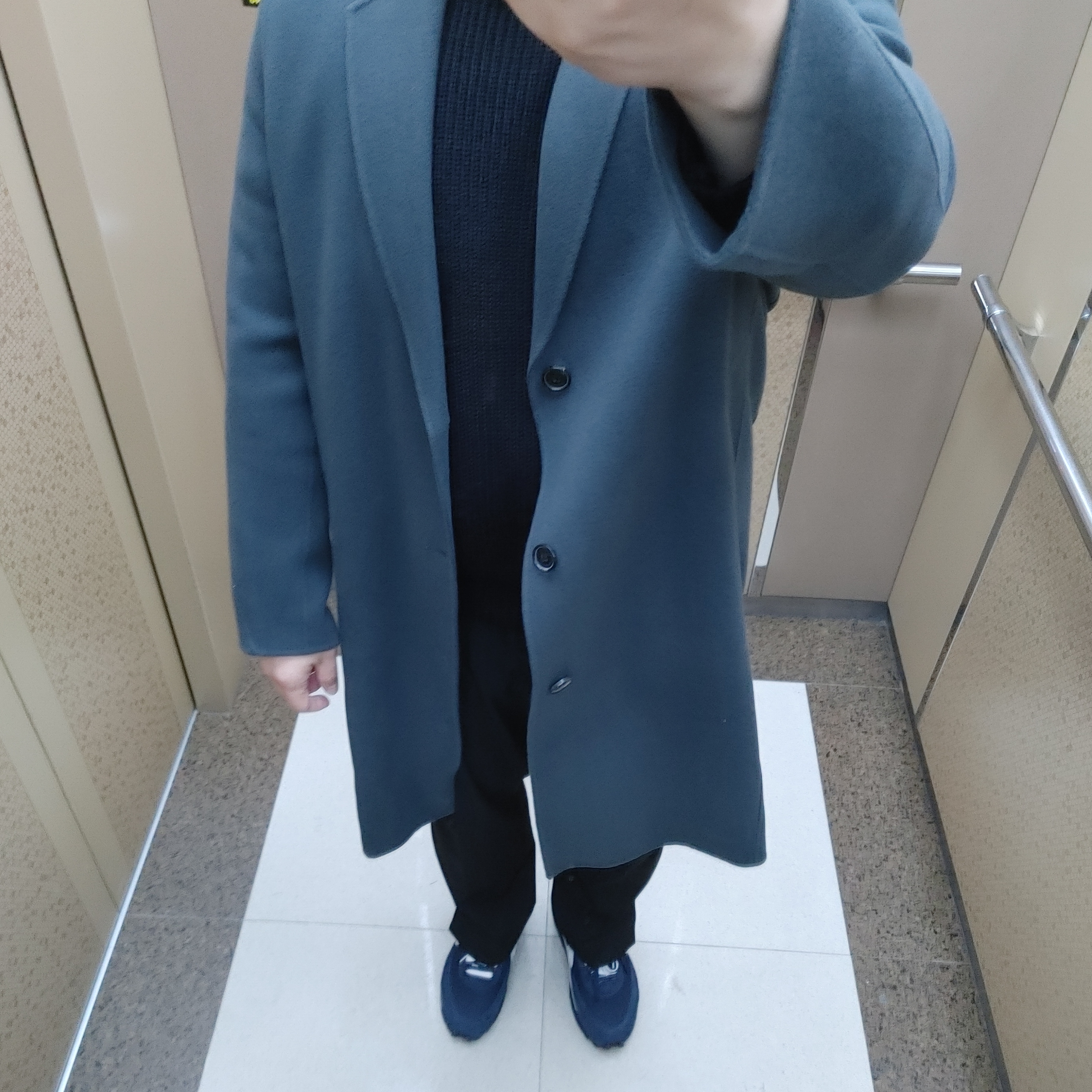 Nike x Sacai x Fragment LDWaffle Blackened Blue 착용 스타일