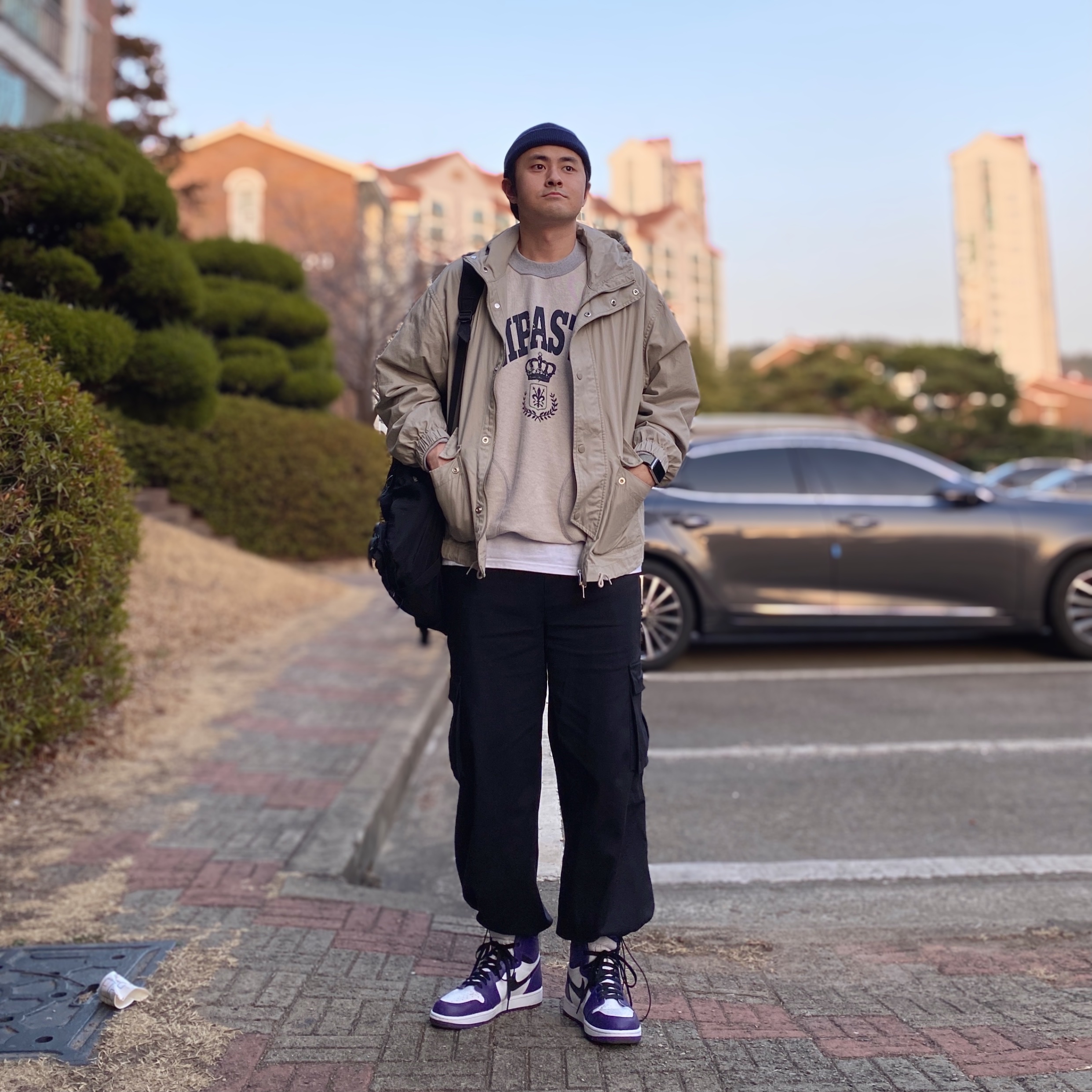 Jordan 1 Retro High OG Court Purple 2020 착용 스타일 - 1