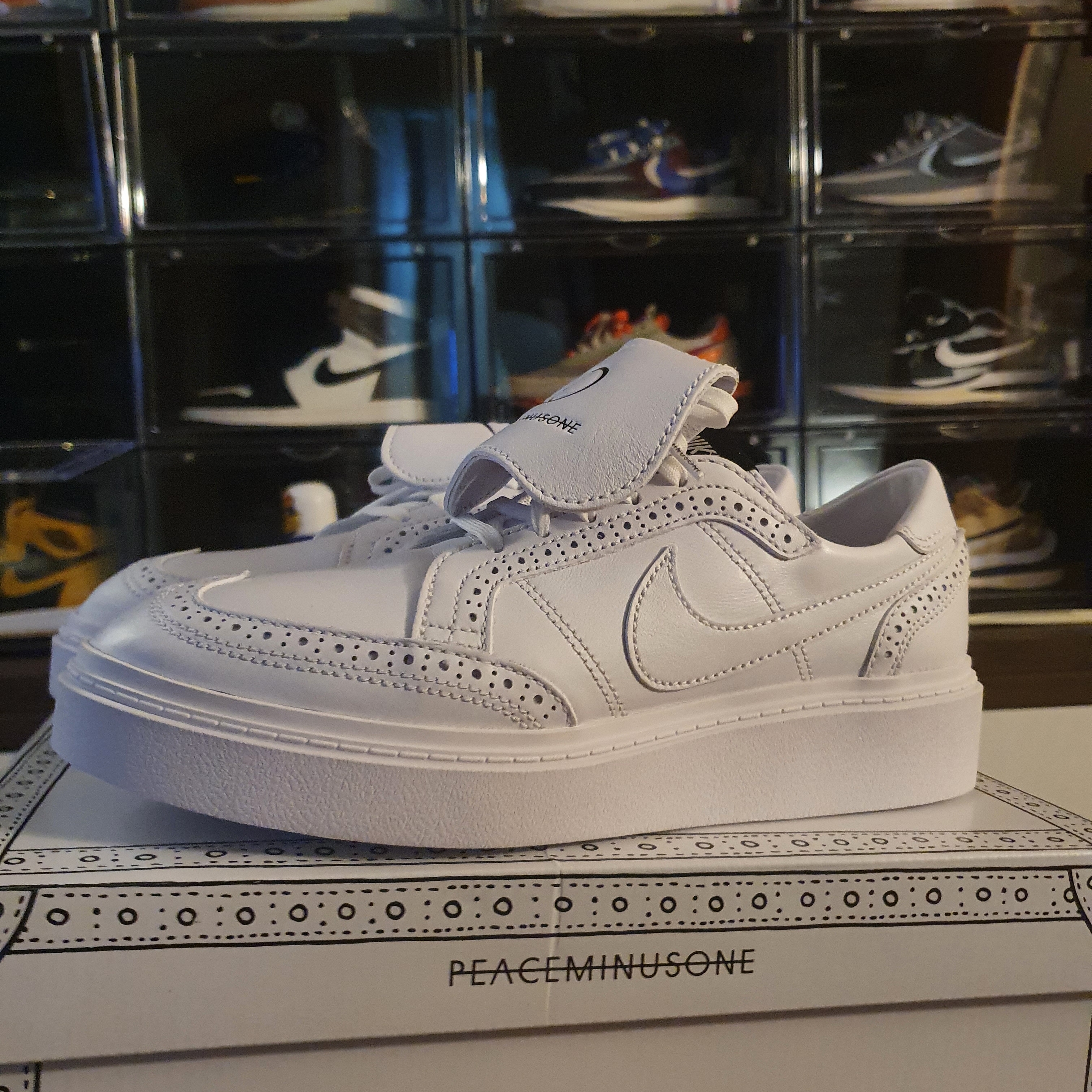 Nike x Peaceminusone Kwondo1 White 착용 스타일 - 2