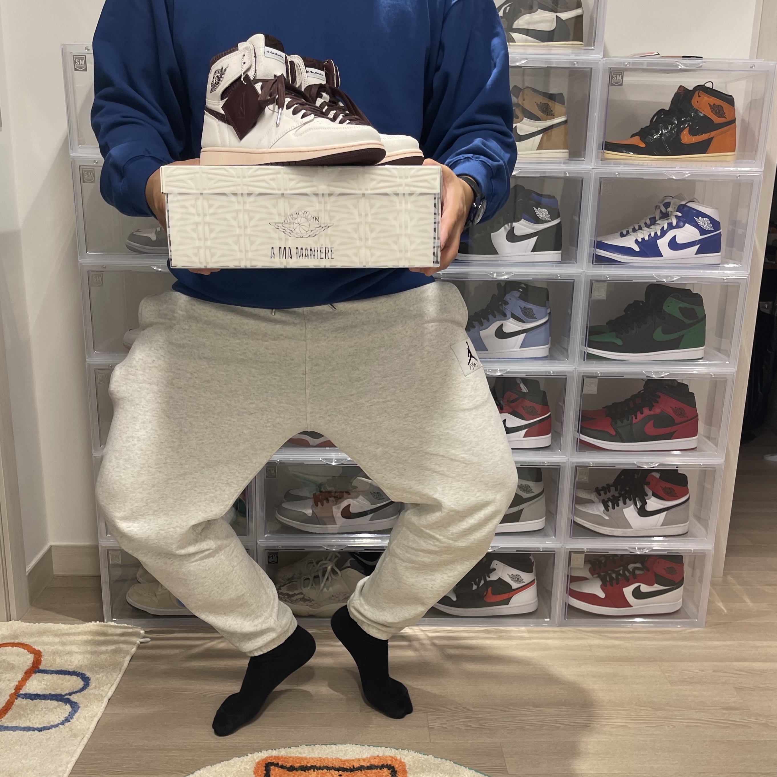 Jordan 1 x A Ma Maniere Retro High OG SP Sail and Burgundy, Jordan 1 x Travis Scott Retro High OG SP Mocha 착용 스타일