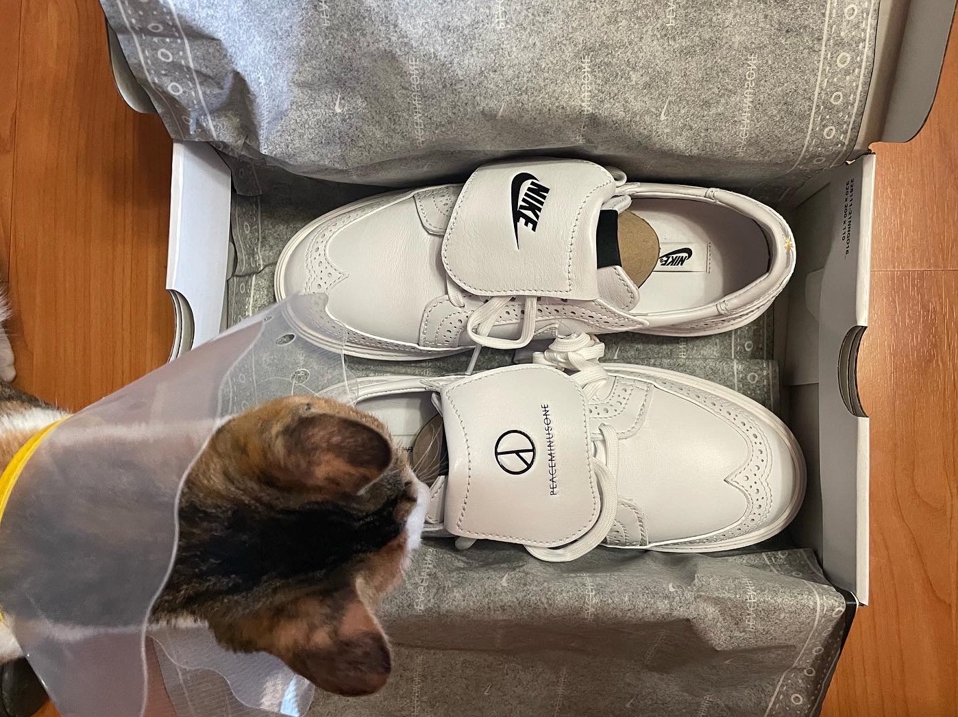Nike x Peaceminusone Kwondo1 White 착용 스타일 - 2